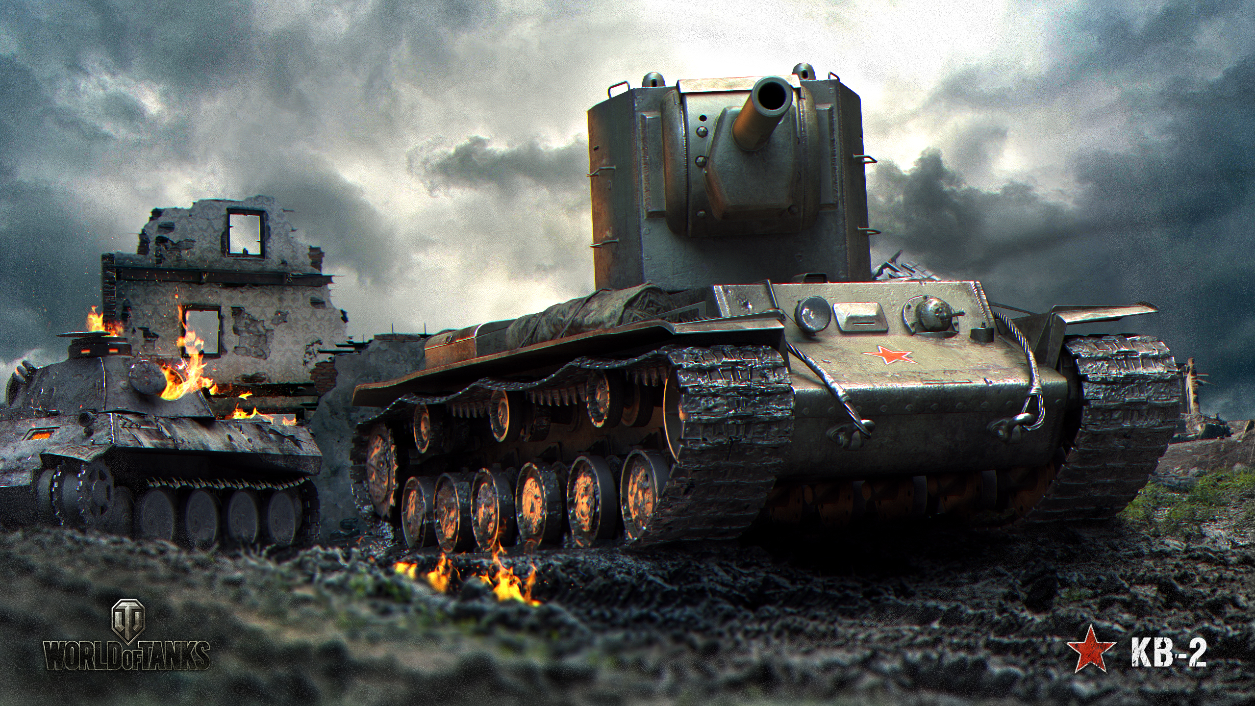 Foton World Of Tanks Stridsvagnar Rysk Kv 2 Spel 2560x1440