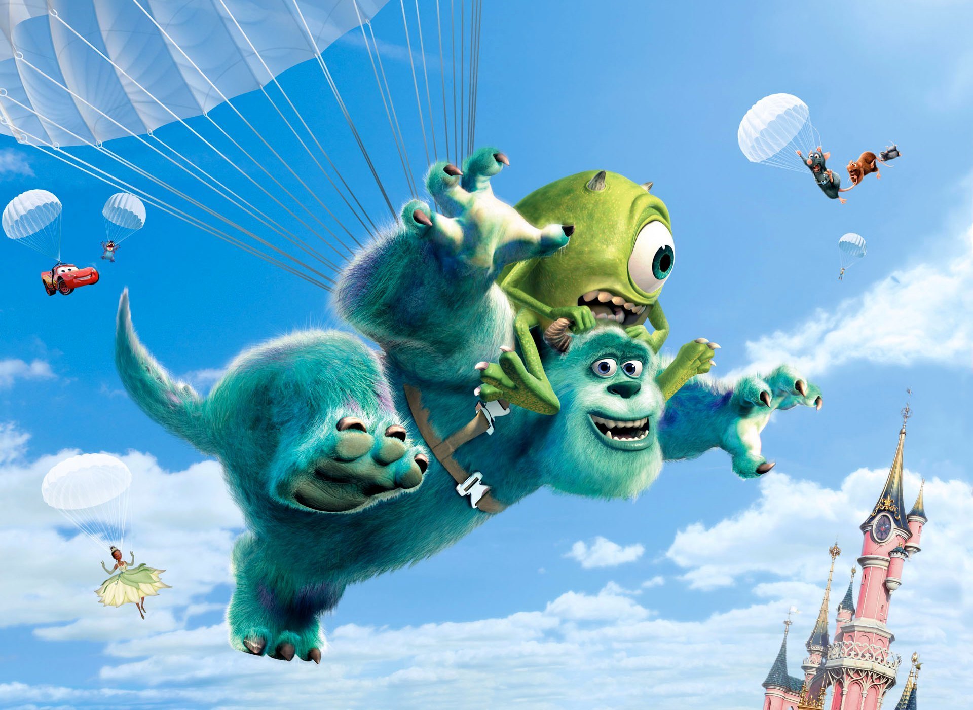 Fondos de Pantalla Disney Monsters University Vuelo Animación 3D Gráficos  descargar imagenes