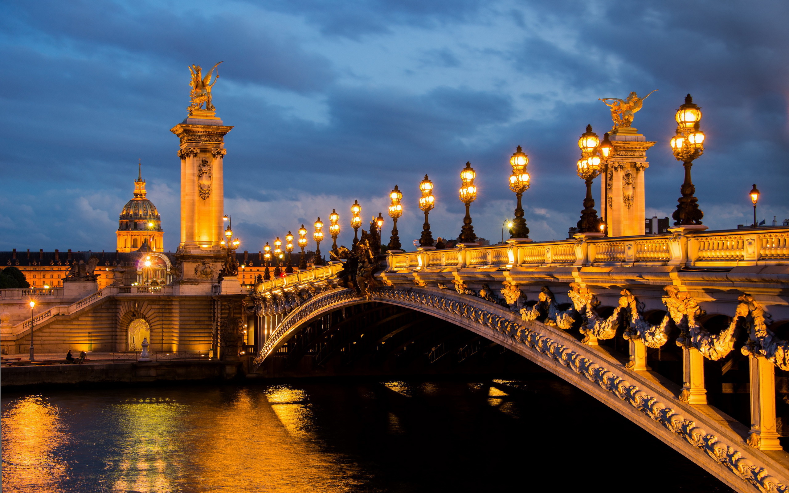Desktop Hintergrundbilder Paris Frankreich Pont Alexandre ...