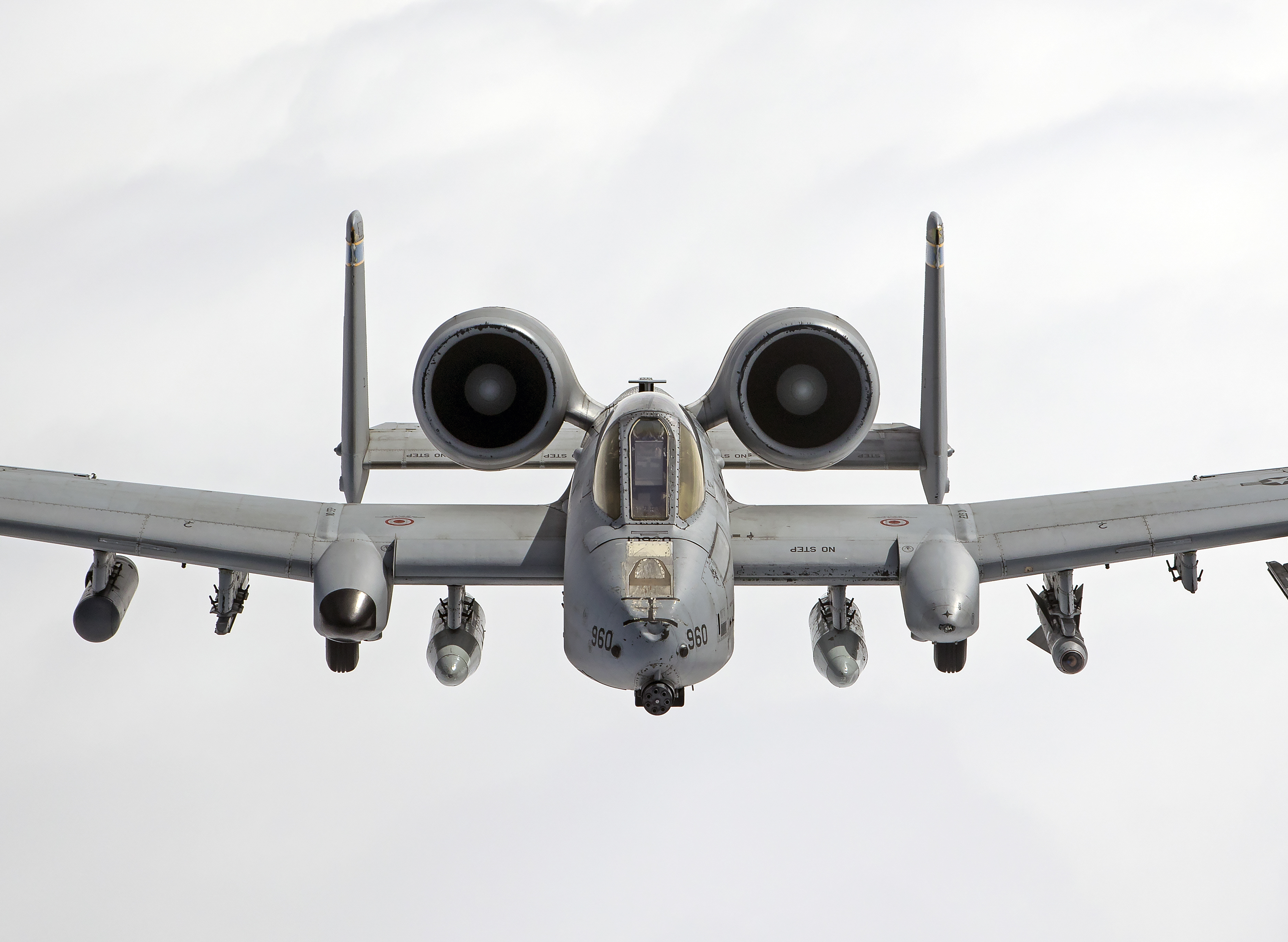Bakgrundsbilder A-10 Thunderbolt II Attackflygplan Flygplan Luftfart 3748x2740