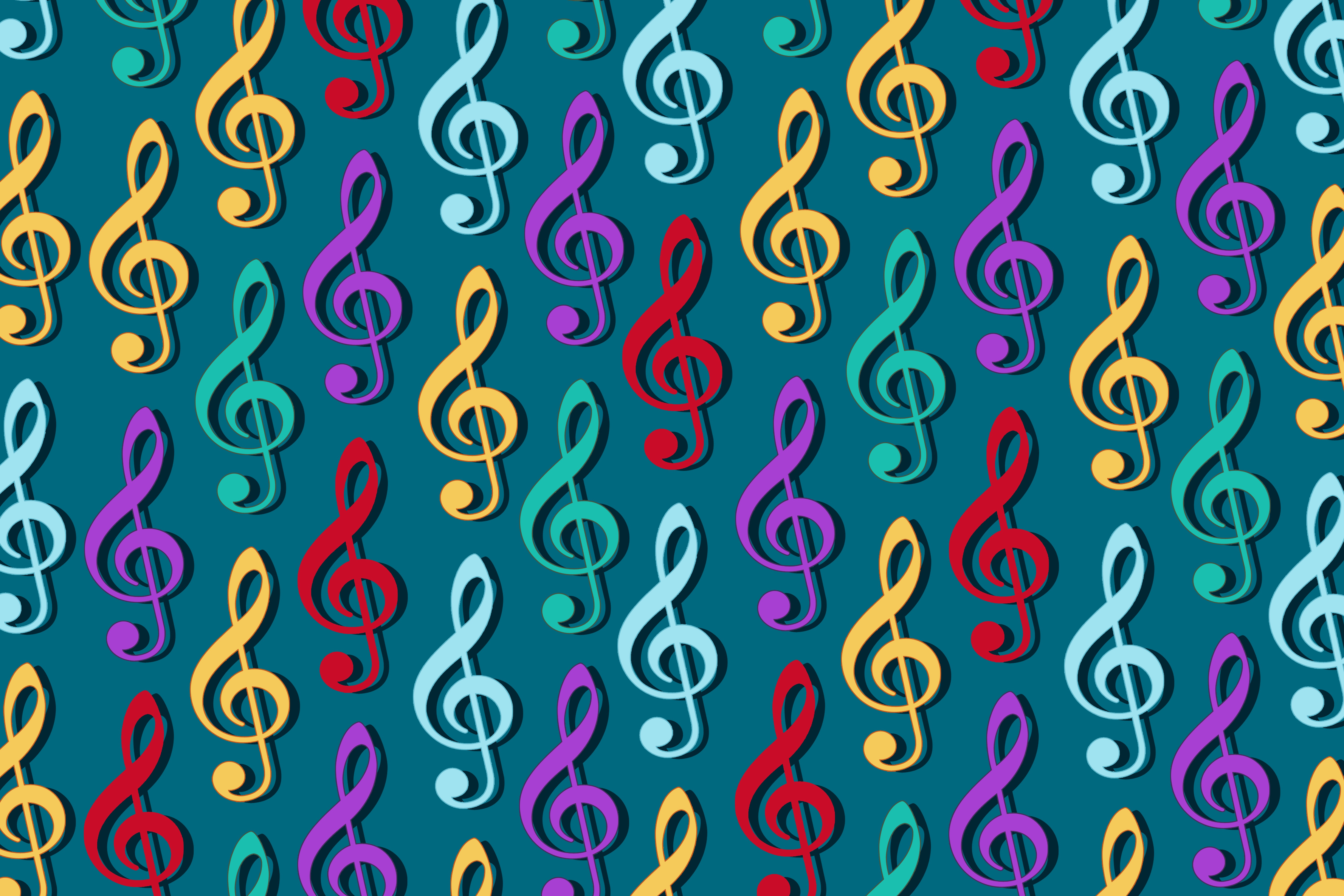 Nota musical Muitas Textura Cor de fundo Música