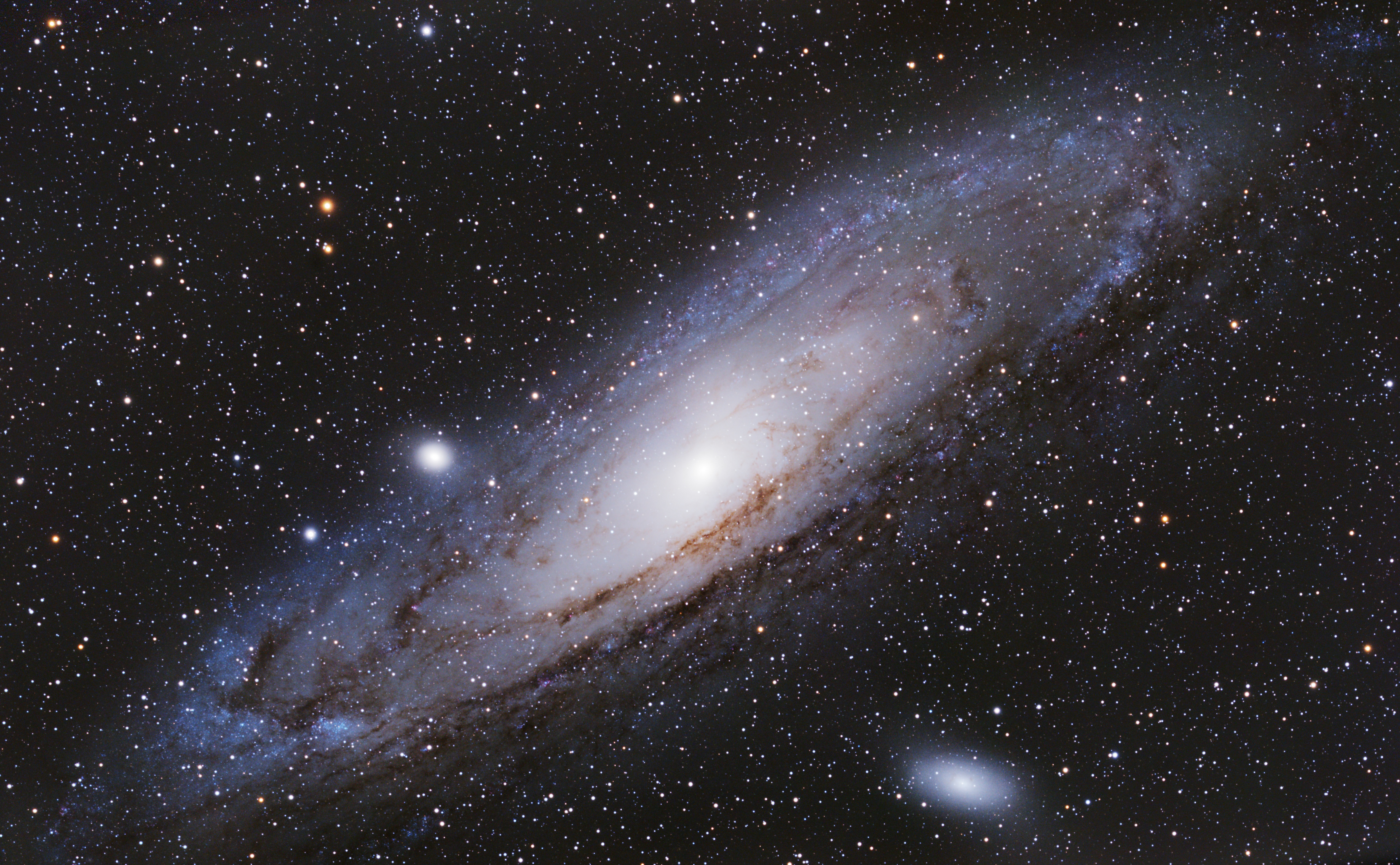 壁紙 5077x3136 銀河 Andromeda Galaxy M31 宇宙空間 ダウンロード 写真