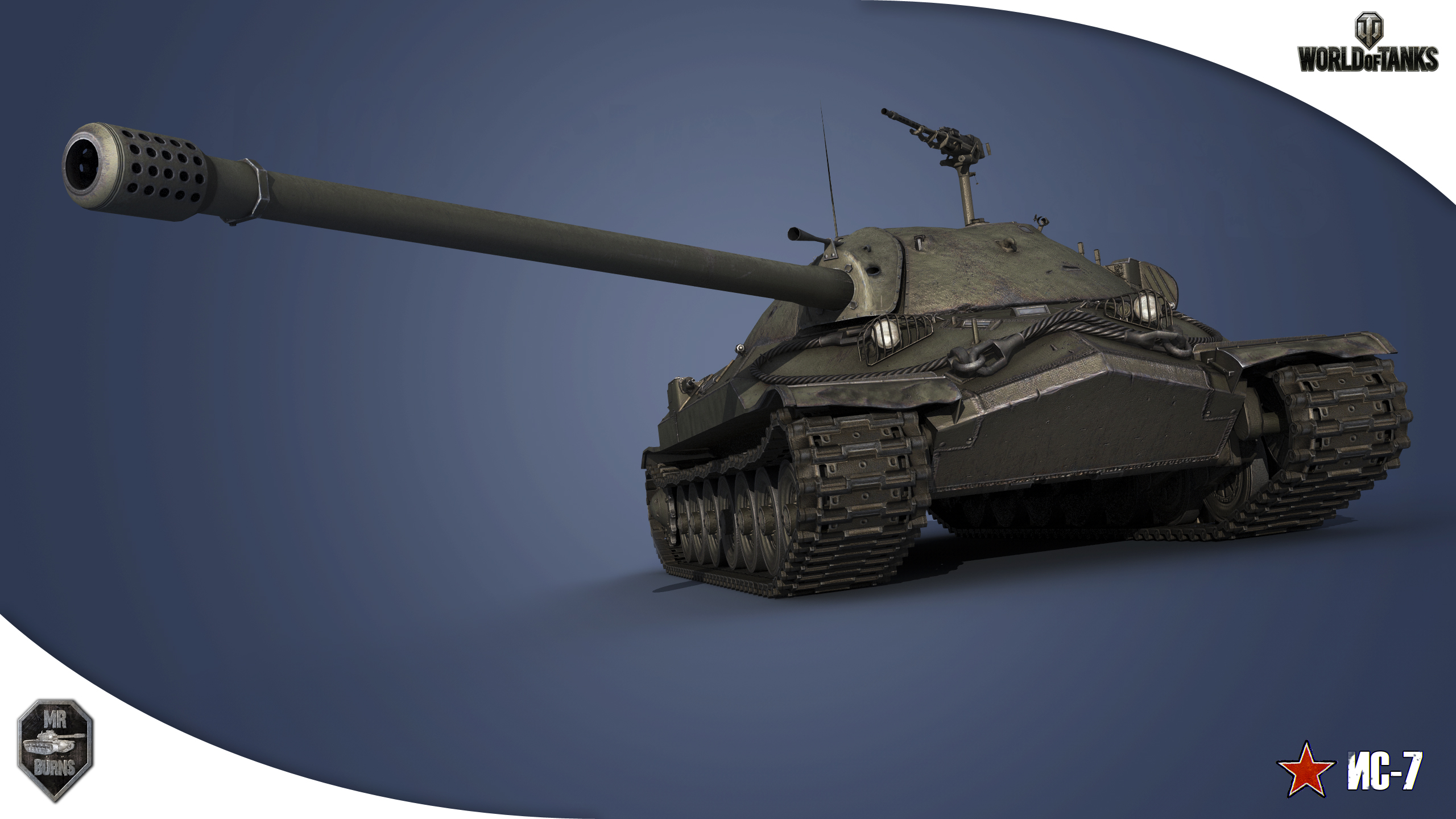 Desktop Hintergrundbilder Wot Panzer Is 7 3d Grafik 2560x1440