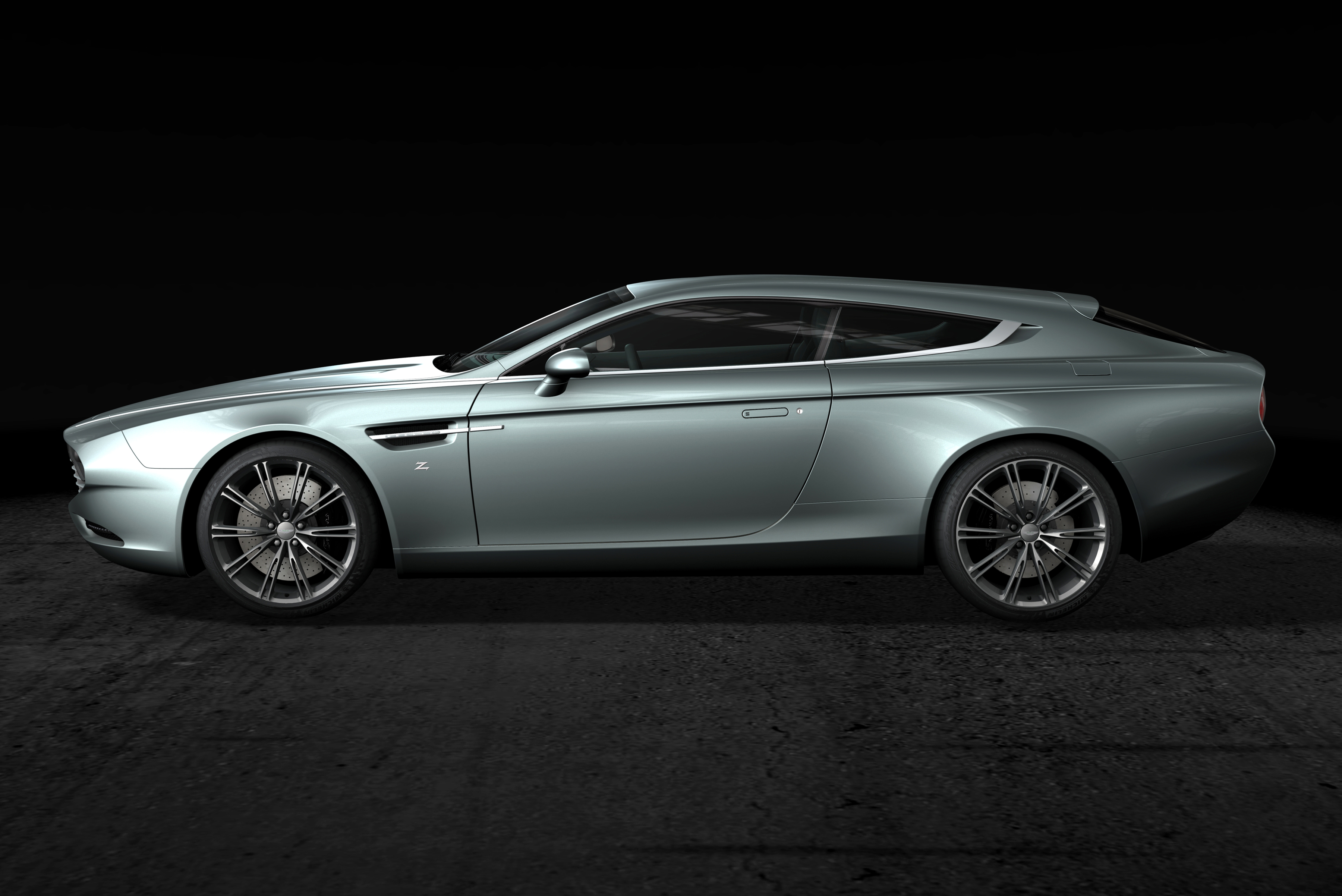 3600x2403 Aston Martin Tuning 2014 Virage Shooting Brake (Zagato) Lateralmente carro, automóvel, automóveis Carros