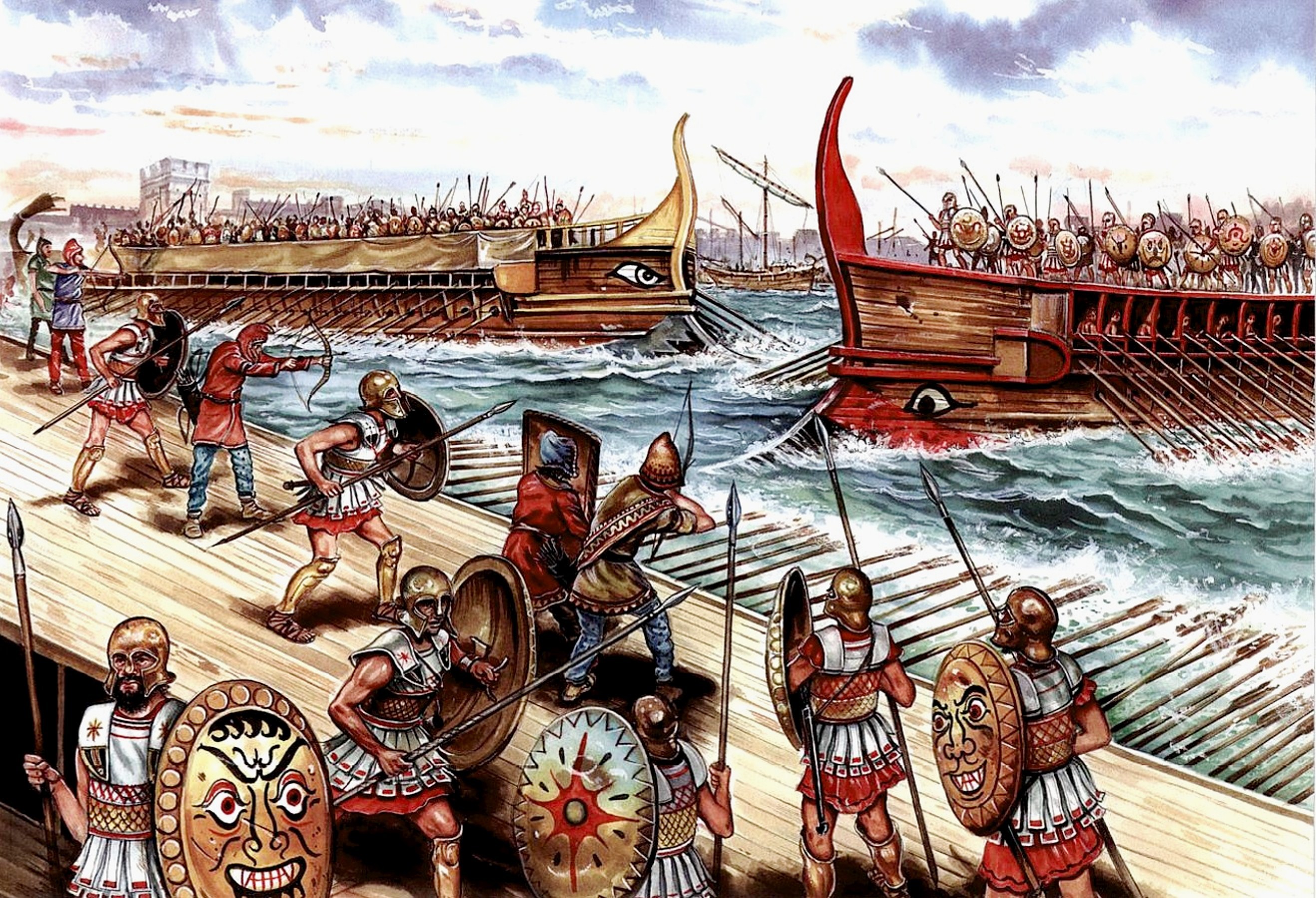 Сообщение о 1 морской победе римлян. Флот Карфагена.