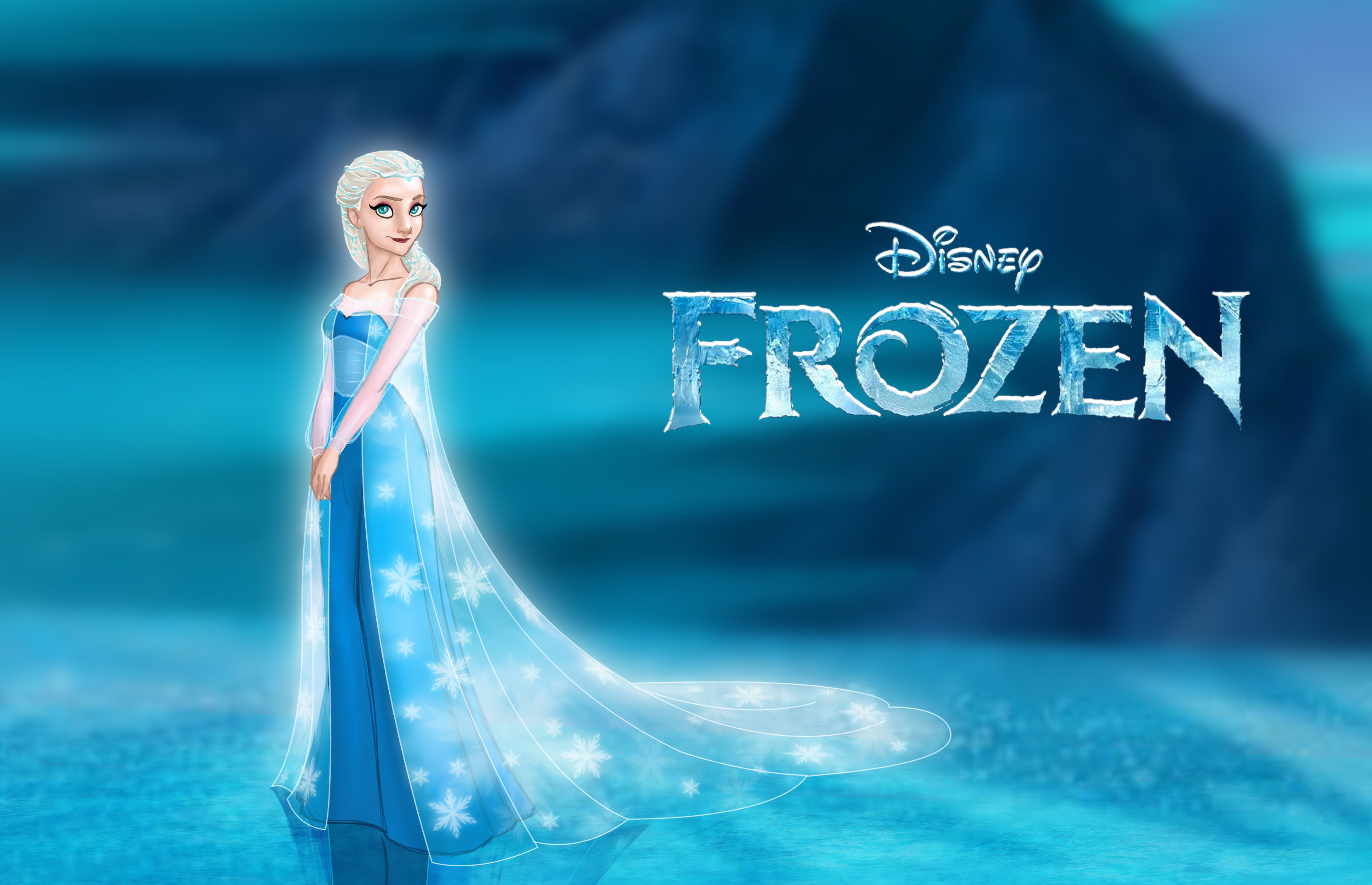 2986x1927 Disney Frozen película de 2013 Elsa Vestido Dibujo animado Animación