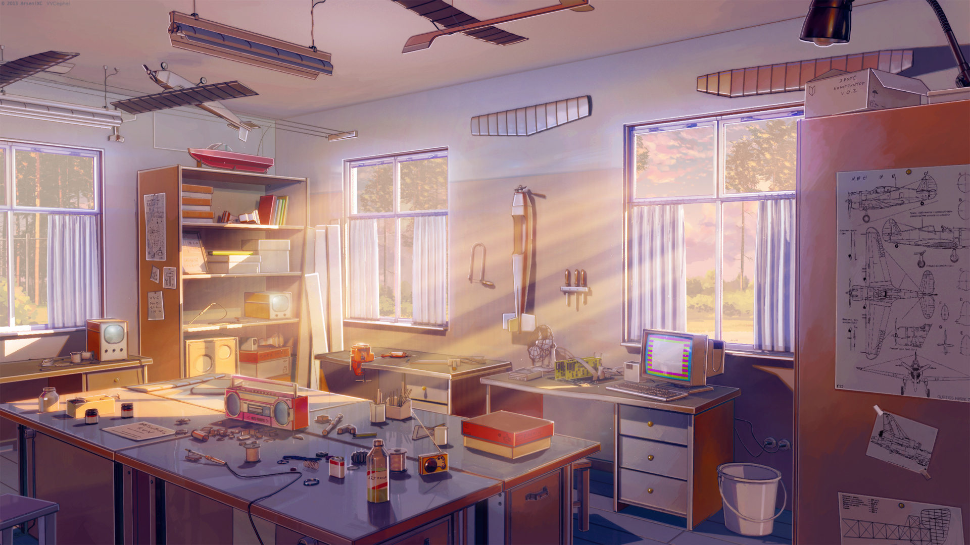 Anime Room PC, Aesthetic Anime Room, HD wallpaper