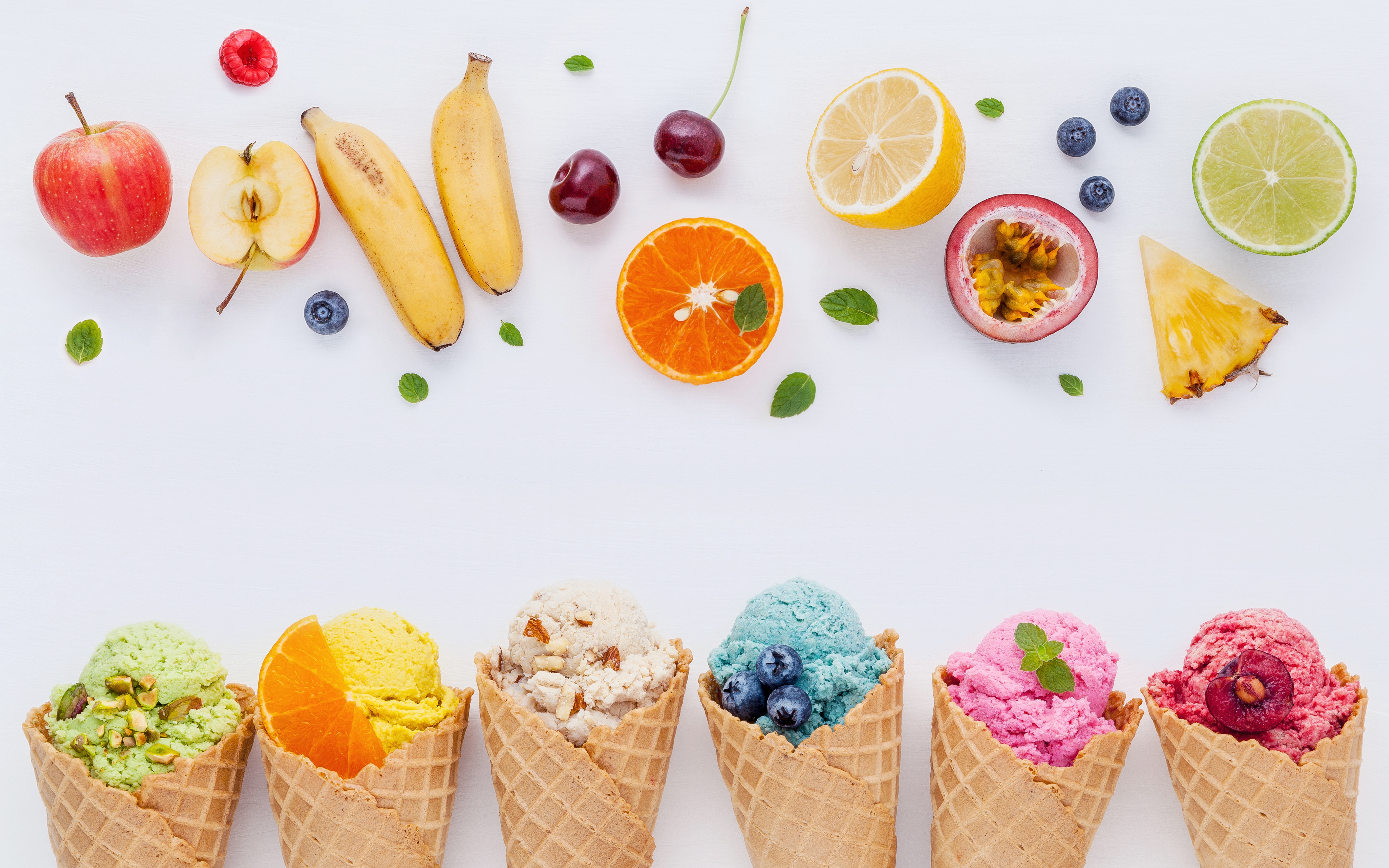 Desktop Wallpapers Food Ice cream Berry Fruit Ice cream ...