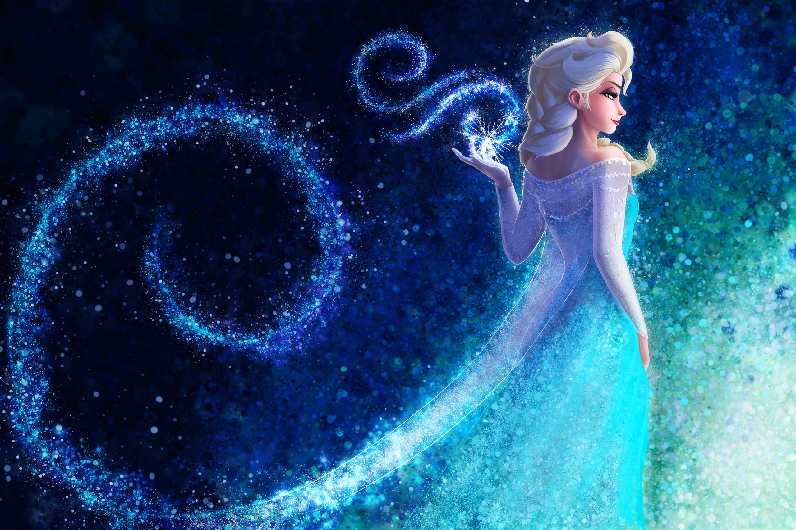 Pictures Frozen 2013 film Magic Queen Elsa Frozen female 2561x1707