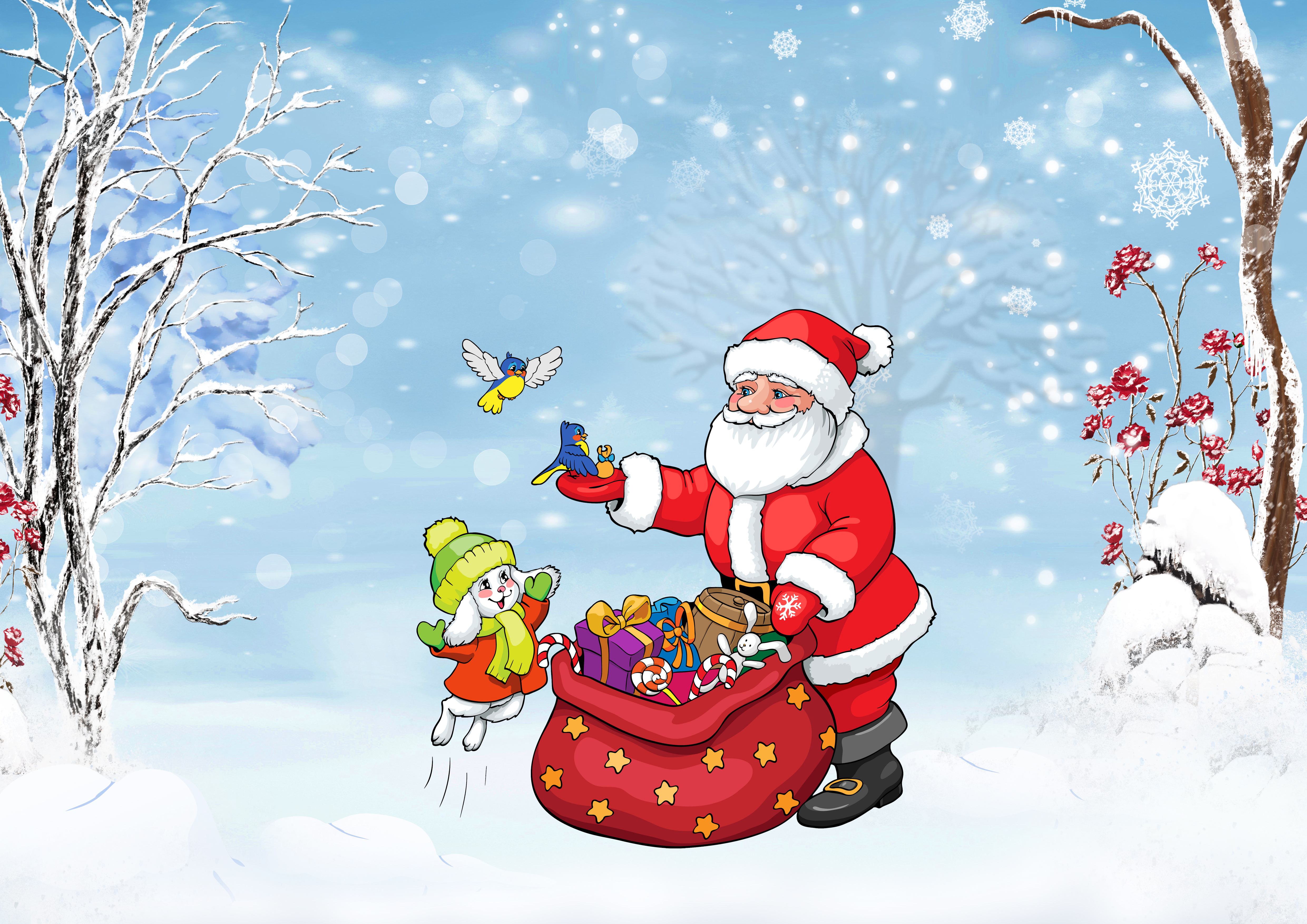 Дед мороз к нам едет на велосипеде. Новогодние картинки для детей. Дед Мороз картинки. Детские новогодние рисунки. Новый год дед Мороз.