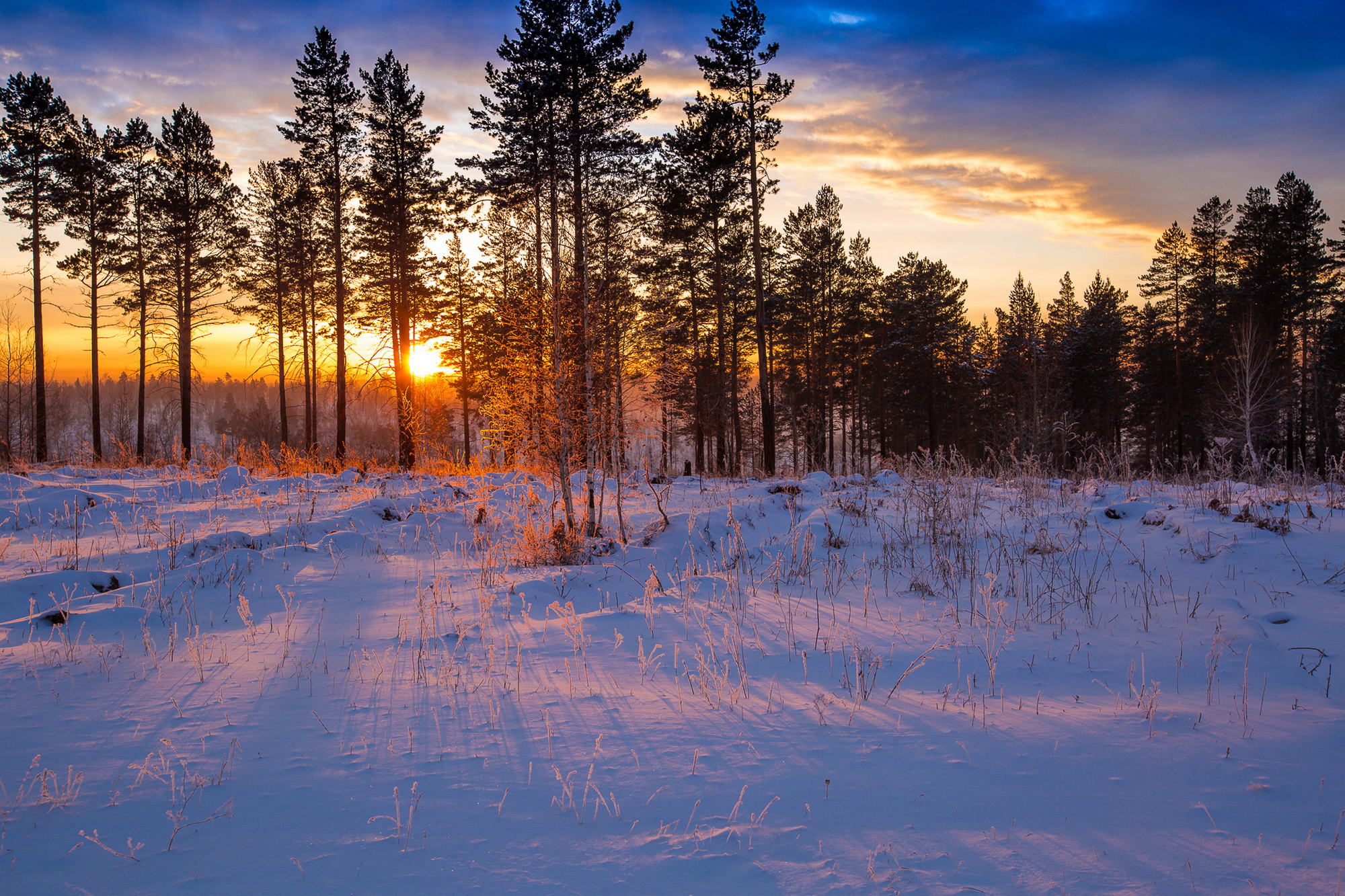 壁纸 美丽的冬季日出，湖，冰，雪 1920x1200 HD 高清壁纸, 图片, 照片