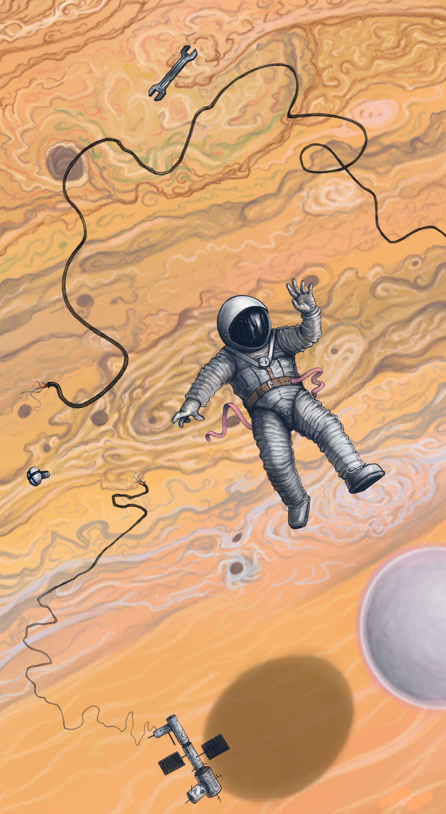 壁紙 宇宙飛行士 描かれた壁紙 宇宙空間 ダウンロード 写真