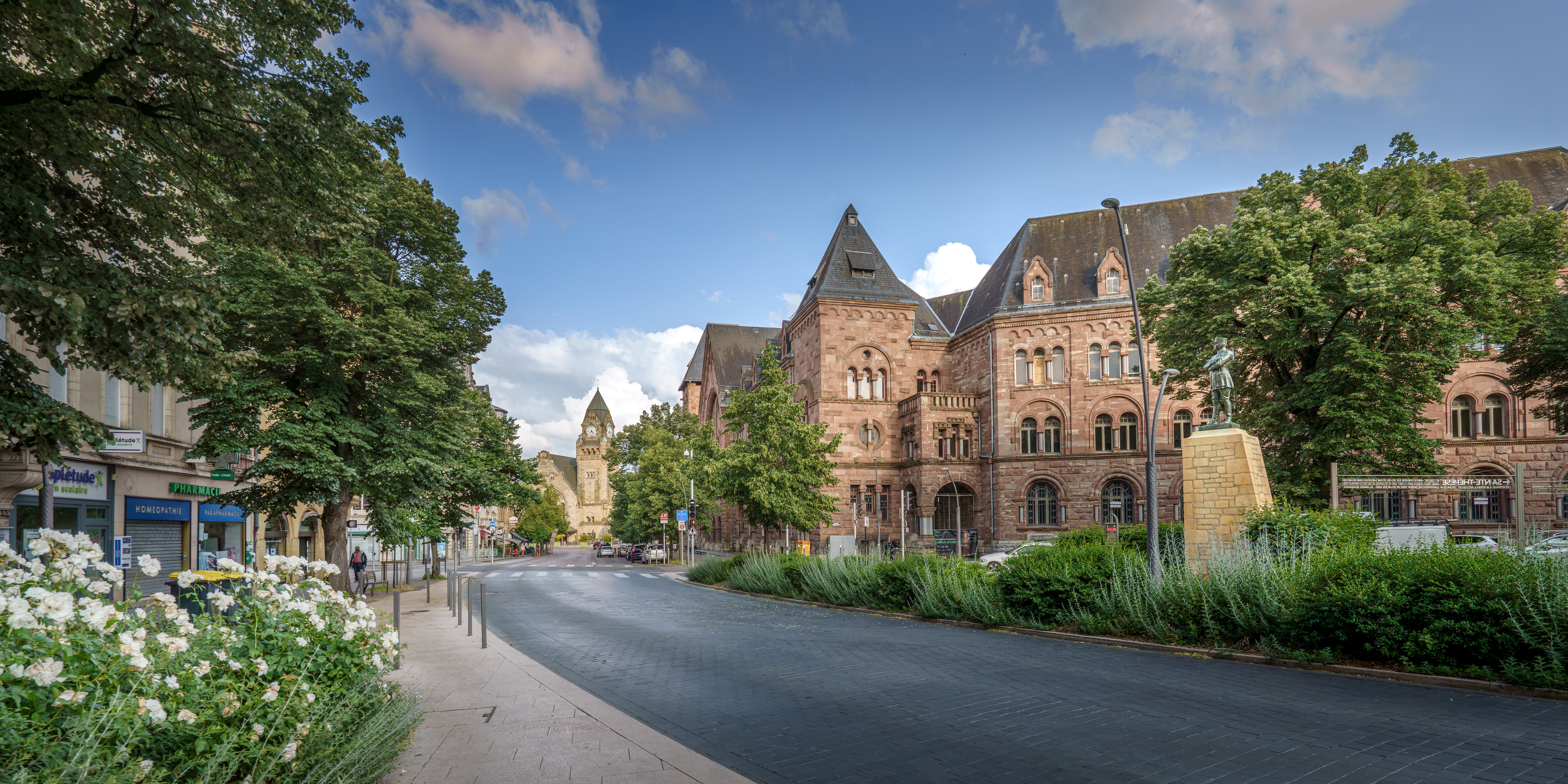 Foto Francia Strade Via della città Città Alberi edificio 6144x3072 La casa