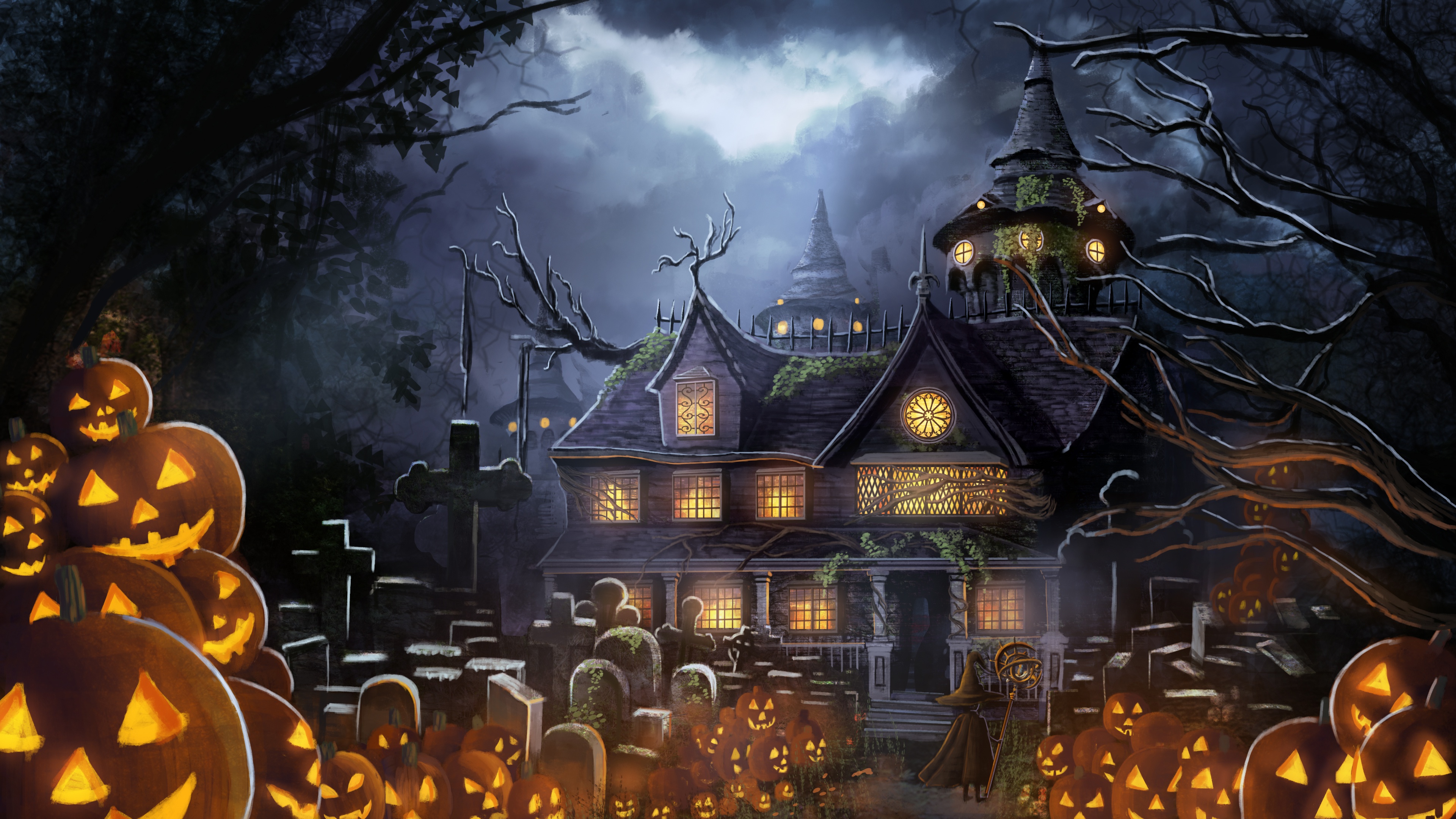 halloween zoom background