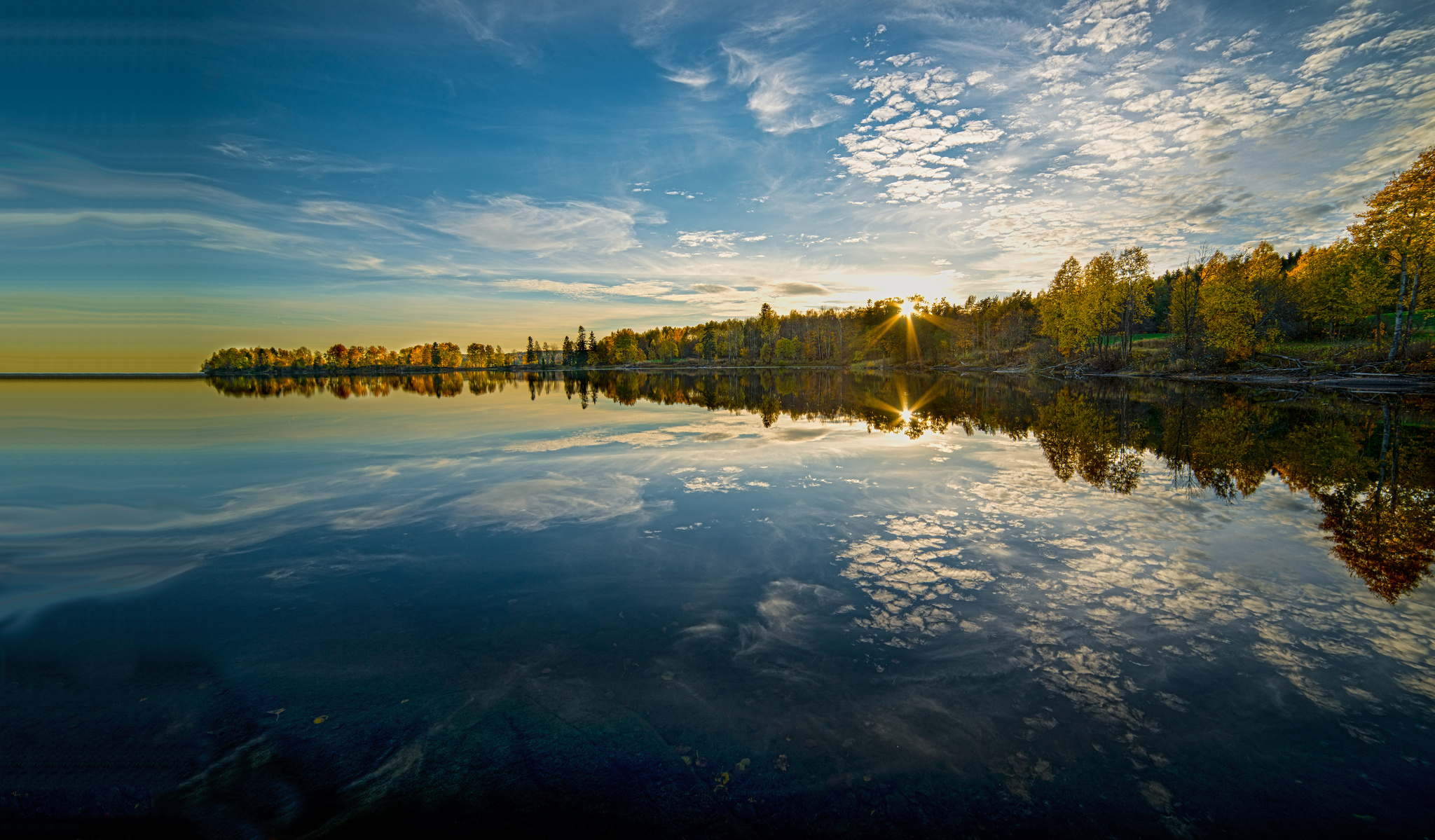 Picture Norway Maridalsvannet lake, Maridalen Nature Sky 2048x1199