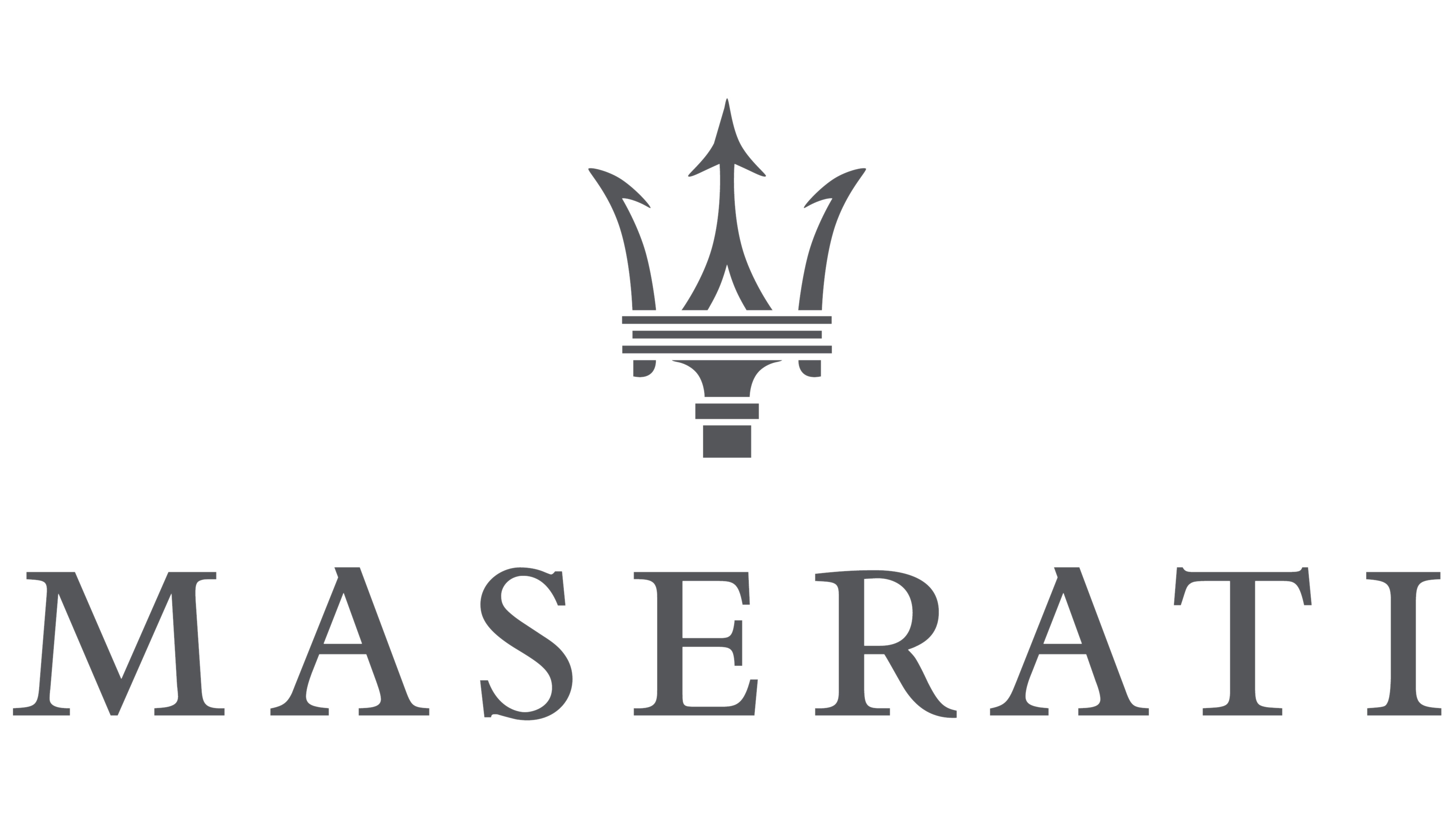 Maserati Logotipo Emblema El fondo blanco autos, automóvil, automóviles, el carro Coches