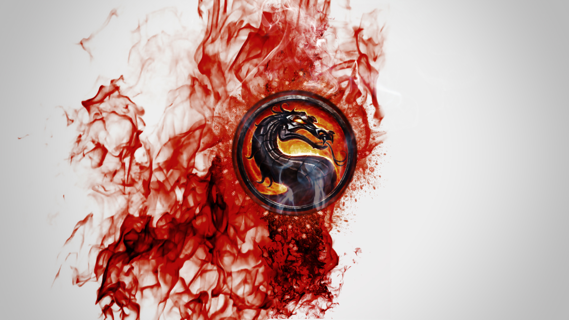 Images Mortal Kombat dragon Blood Logo Emblem vdeo game 1920x1080