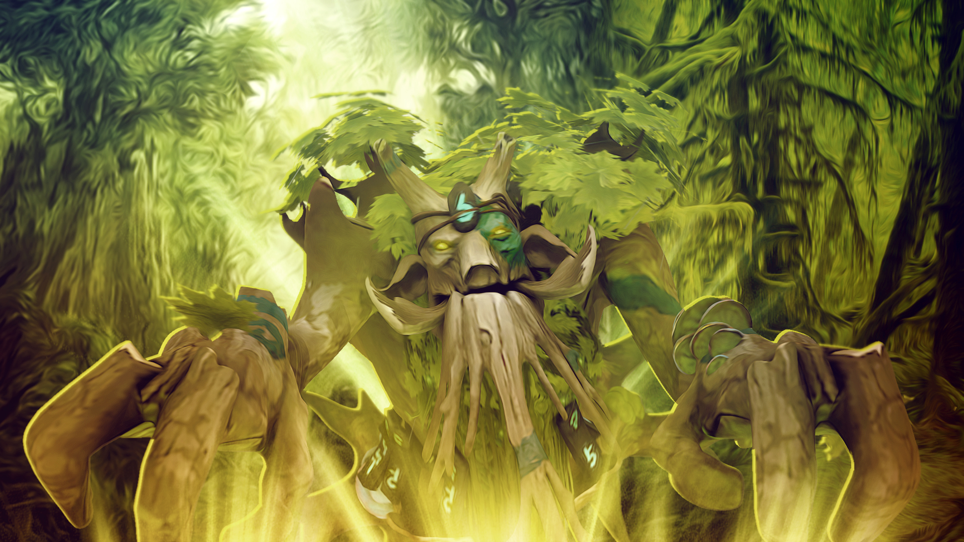 Фото DOTA 2 Treant Protector Монстры Фантастика 1920x1080