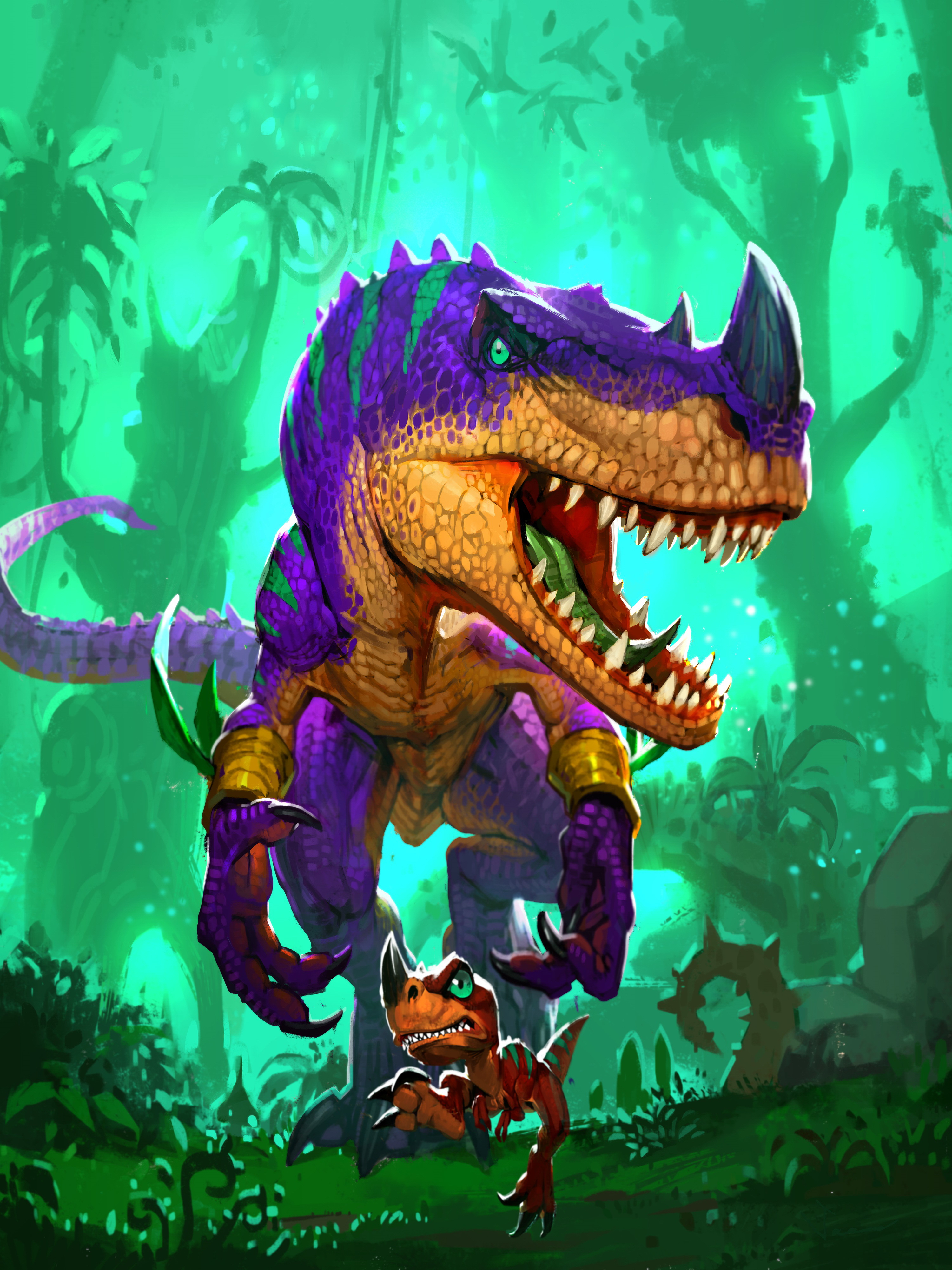 Papeis de parede Hearthstone: Heroes of Warcraft Dinossauros