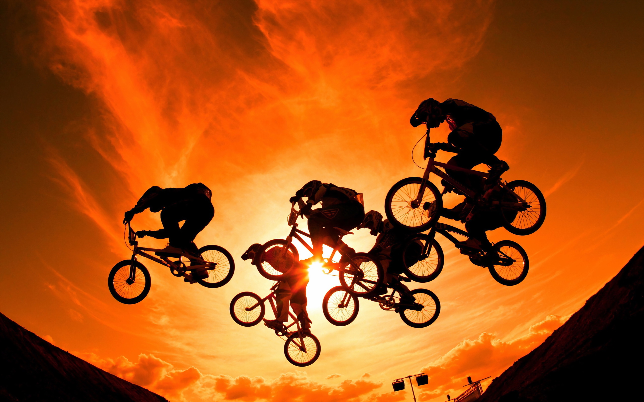 壁紙 自転車 飛び シルエット 自転車レース スポーツ ダウンロード 写真