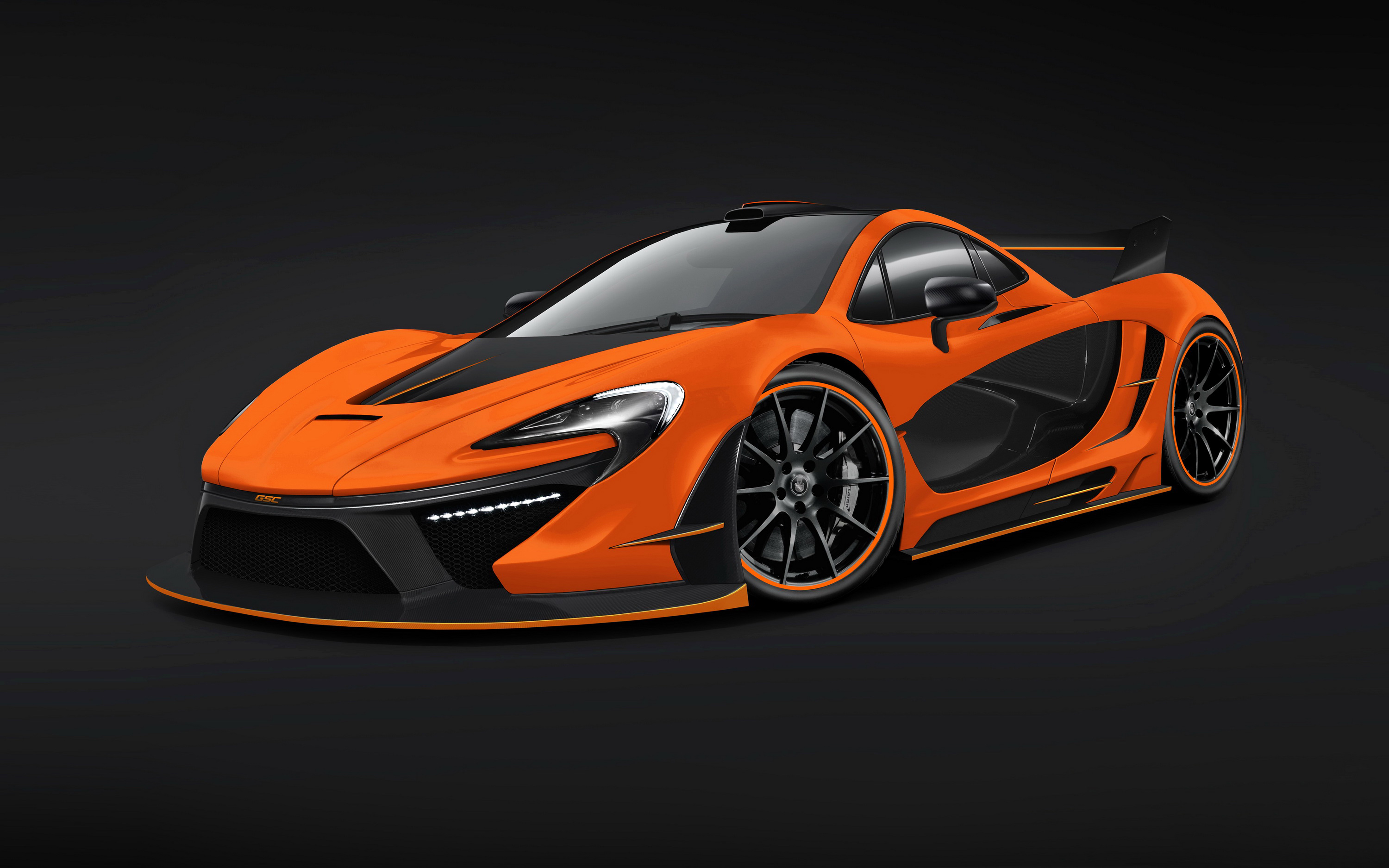 Fonds d'ecran McLaren Tuning 2014 P1 Night Glow Orange Luxe Voitures télécharger photo
