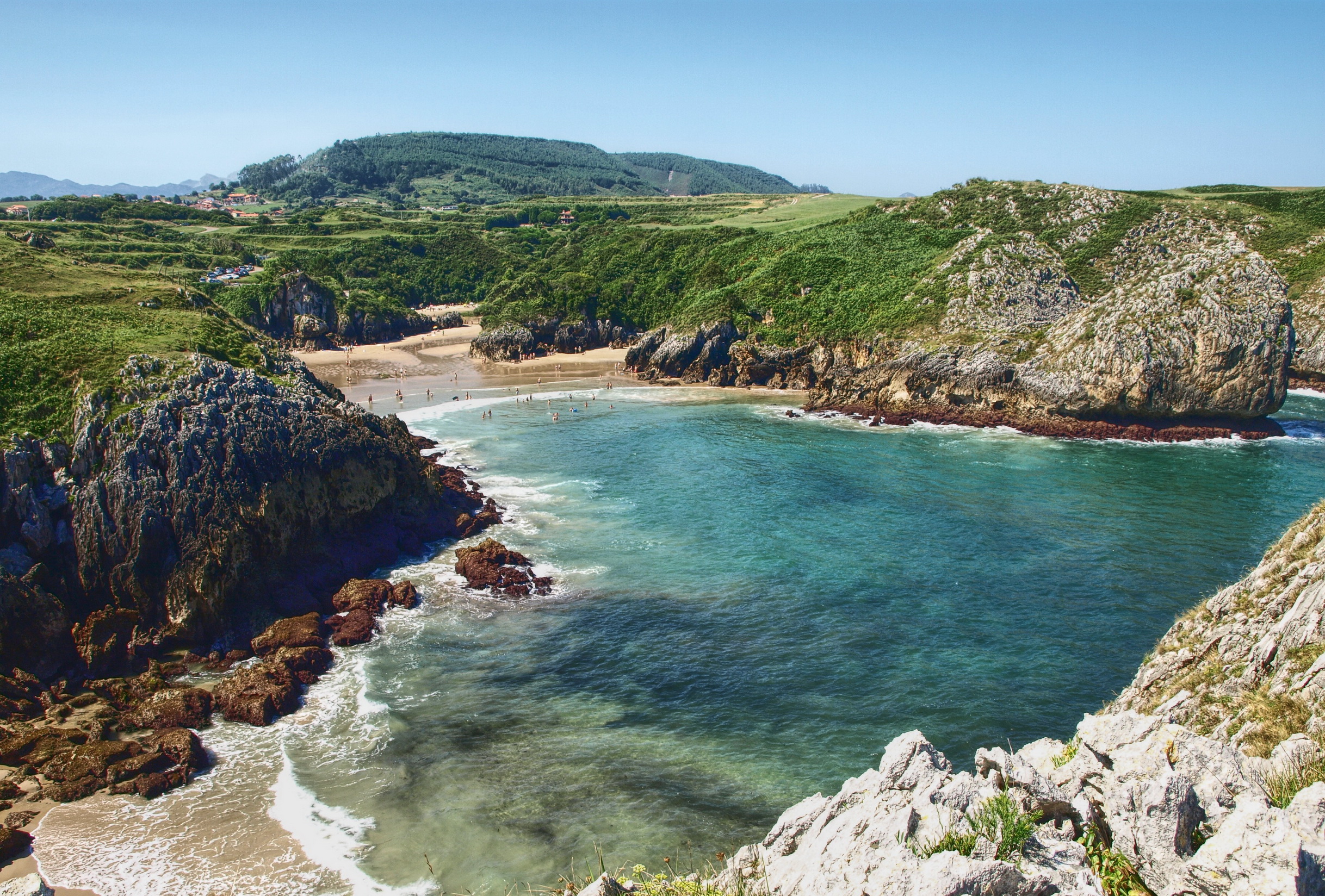 壁紙 海岸 スペイン 海 風景写真 Cantabrian 入り江 自然 ダウンロード 写真