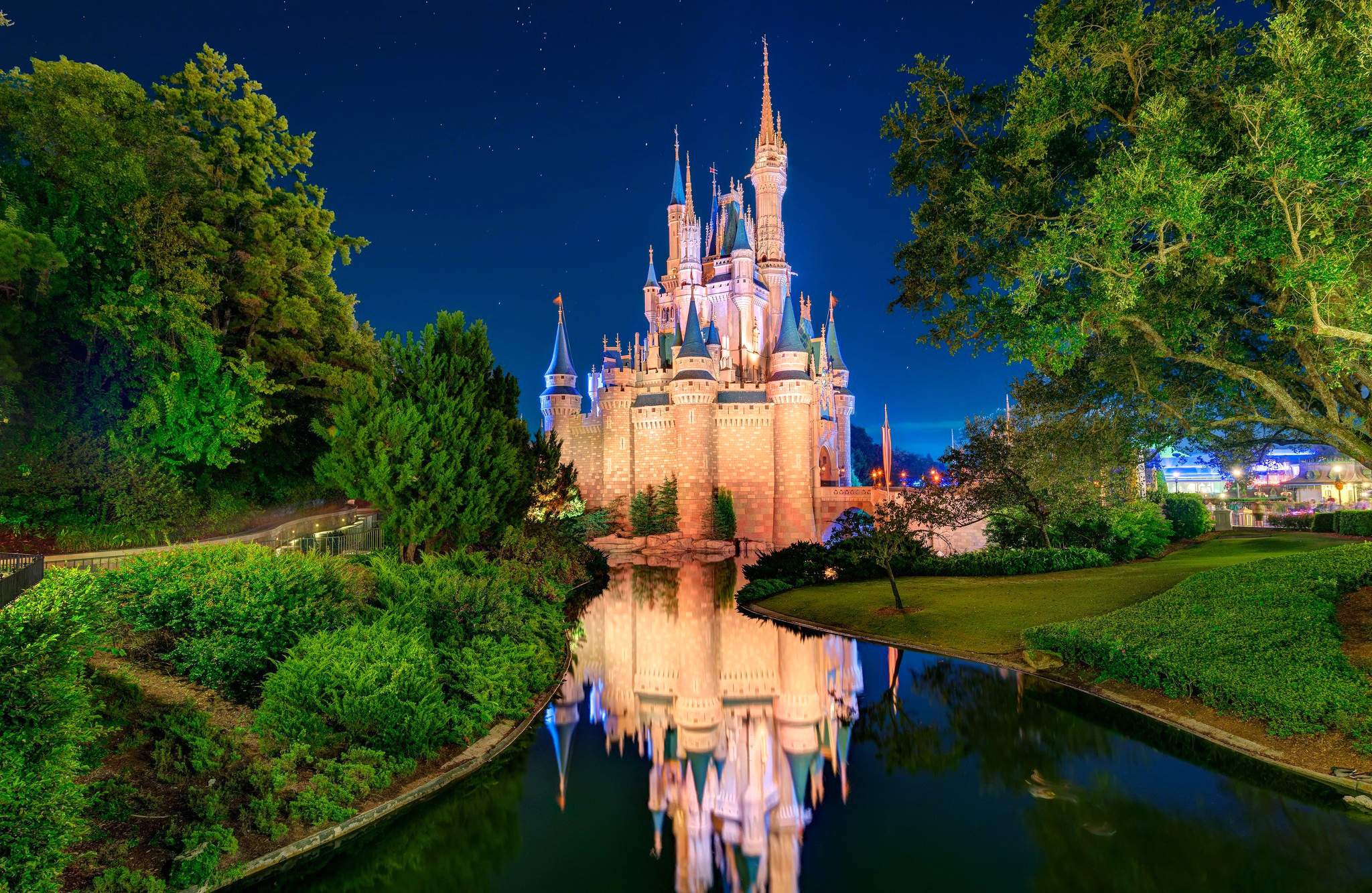 Fonds D Ecran 48x1333 Usa Disneyland Chateau Fort Cinderella Castle Orlando Villes Telecharger Photo