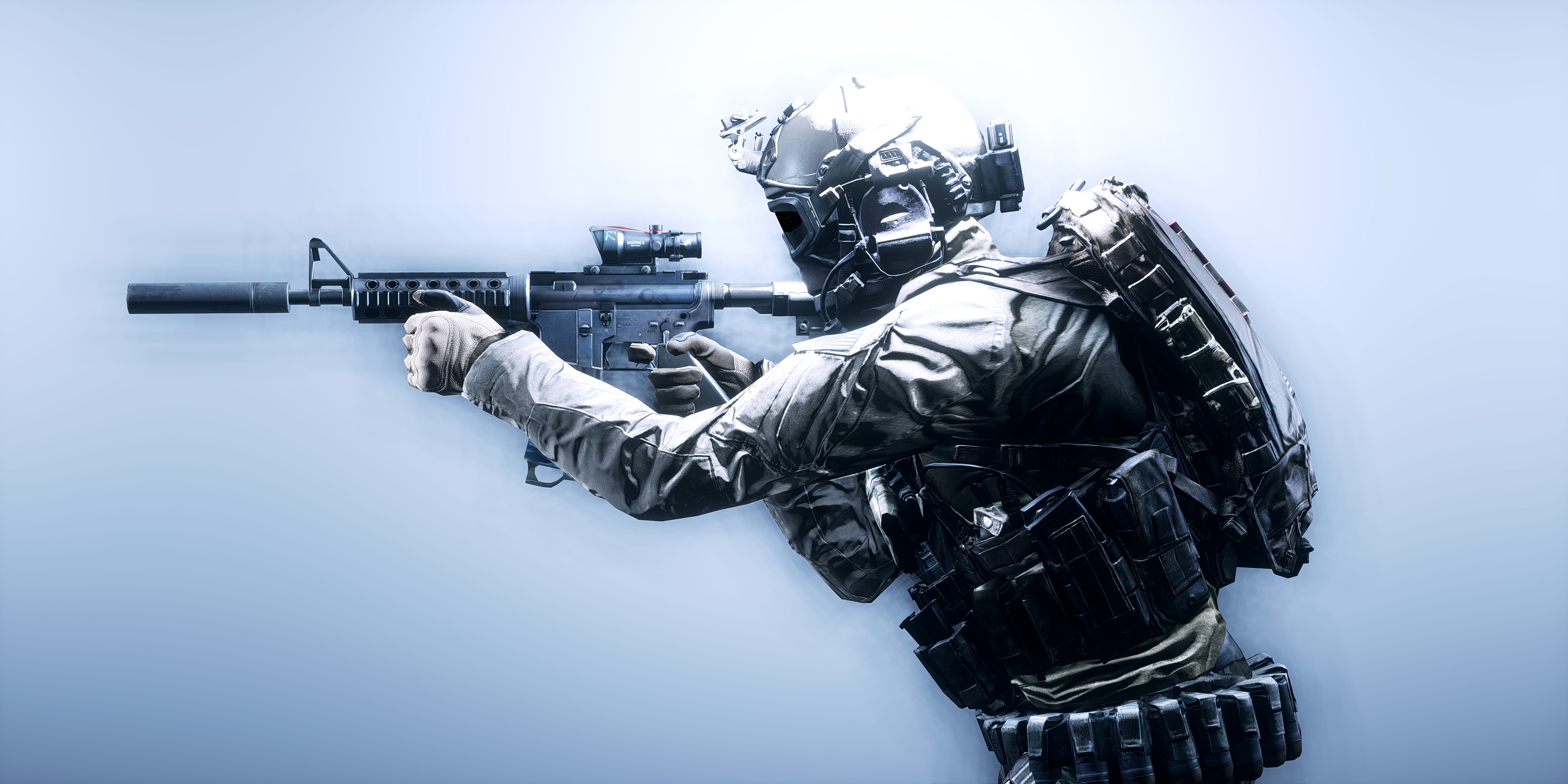 Картинка Battlefield 4 Солдаты Игры 6000x3000