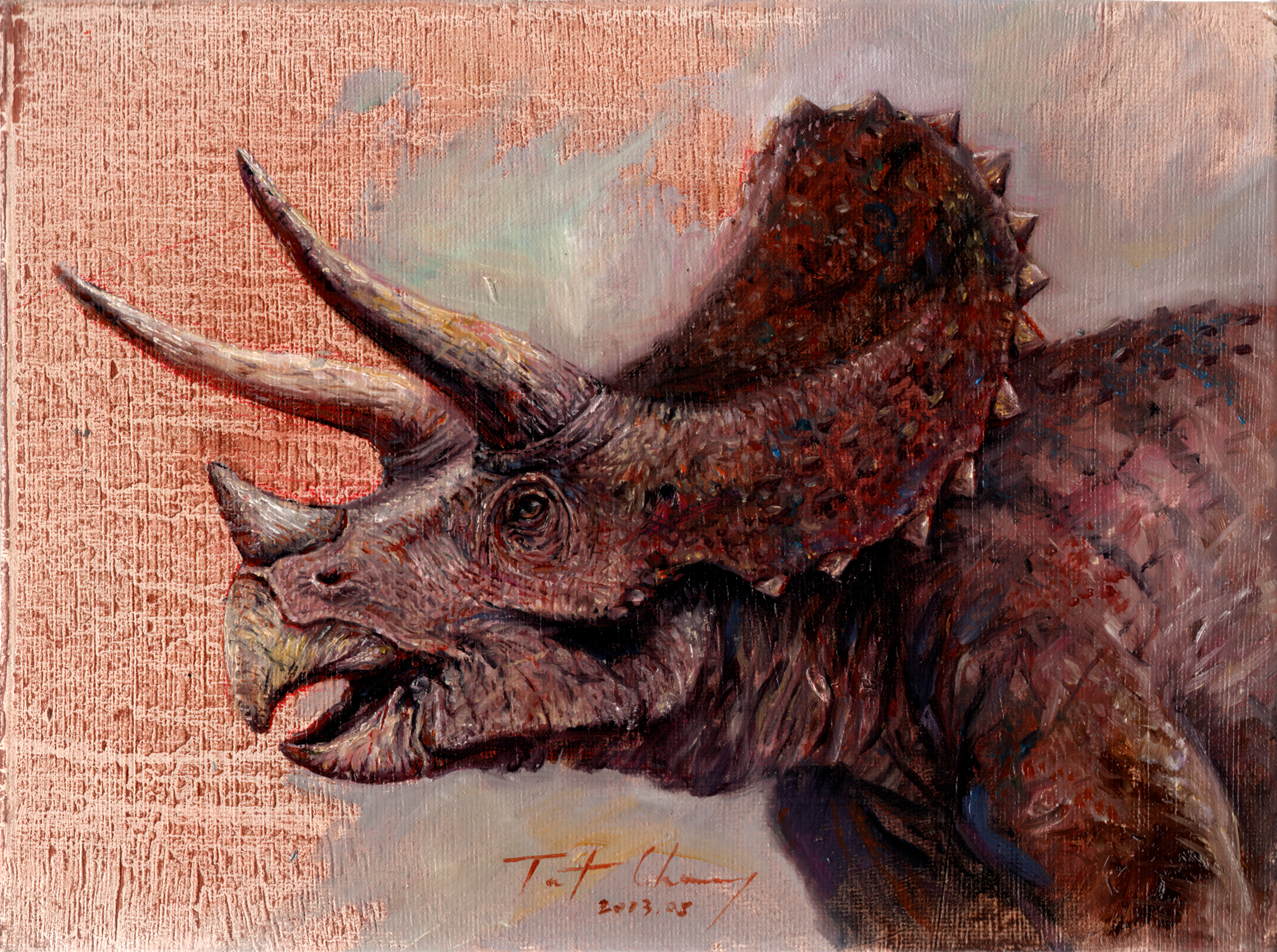 Fotos Triceratops Dinosaurier Horn Kopf Ein Tier Alte 3780x2818