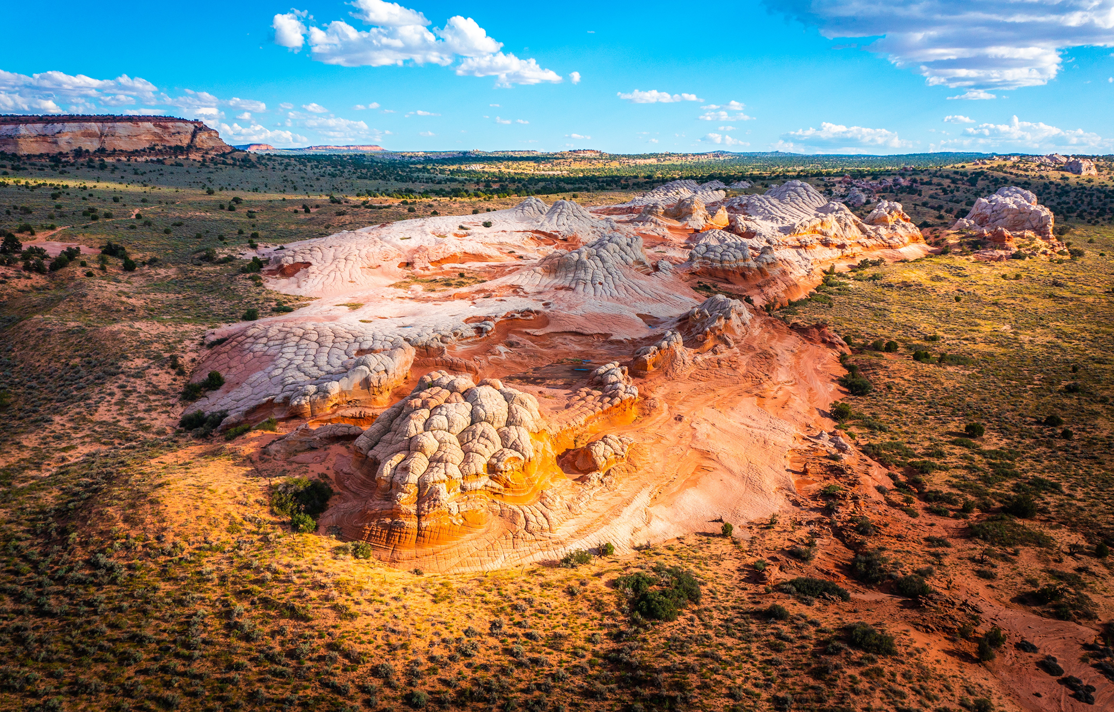 Desktop Hintergrundbilder Vereinigte Staaten White Pocket, Arizona Natur Felsen Von oben USA