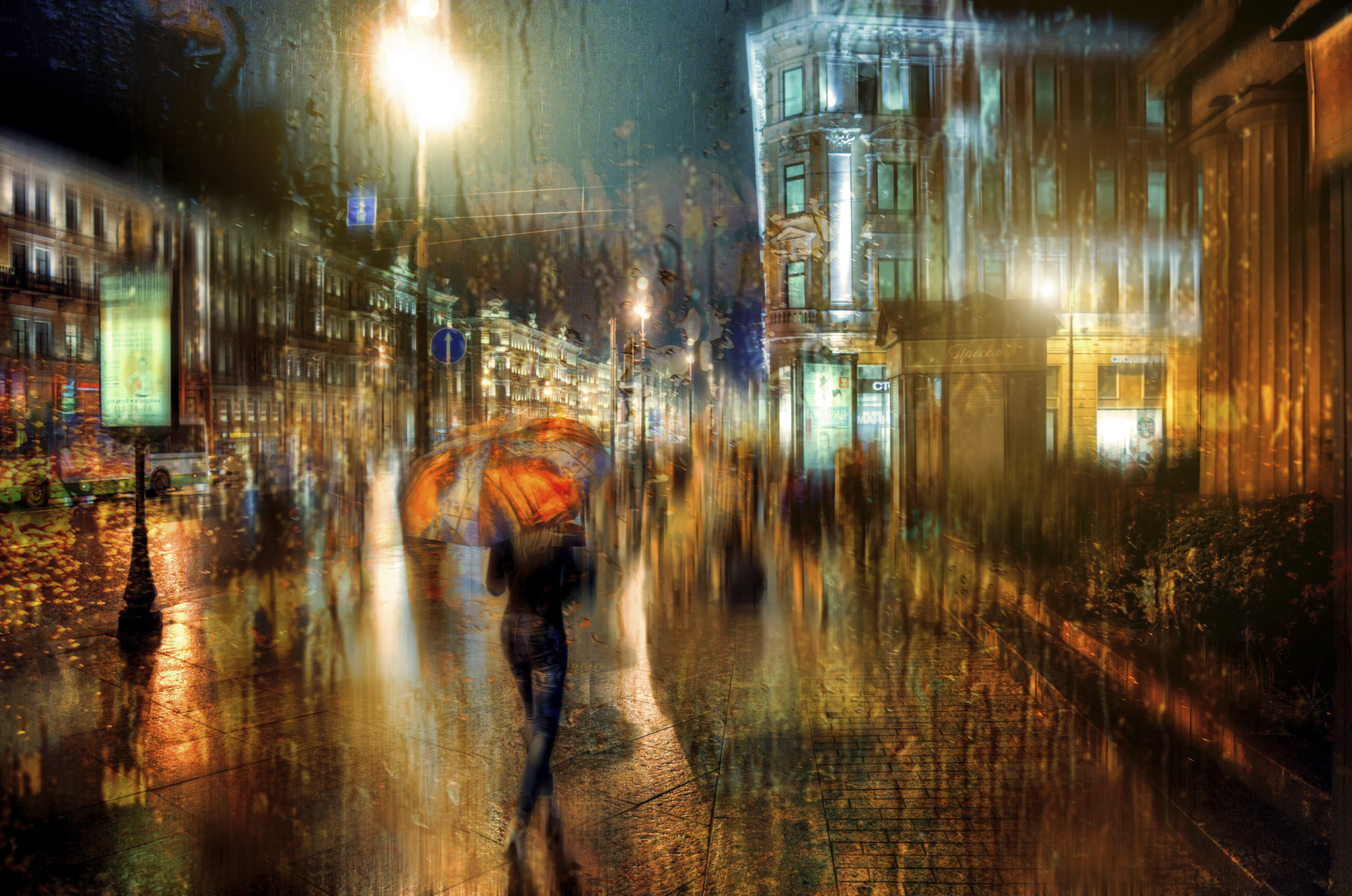 Дождь На Улице Фото