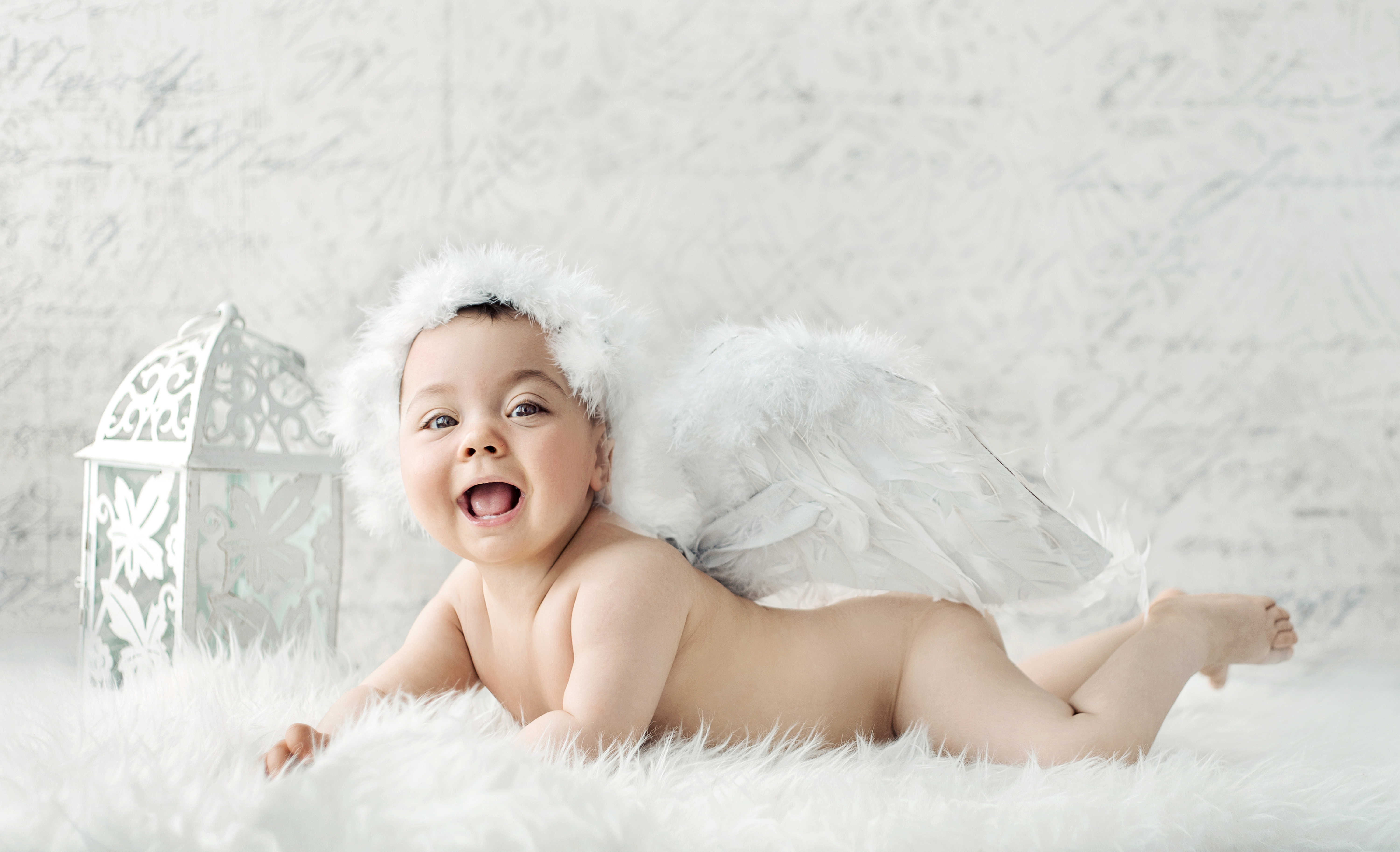 Foto Il neonato Sorriso Bambini angelo Lattante bambino Angeli