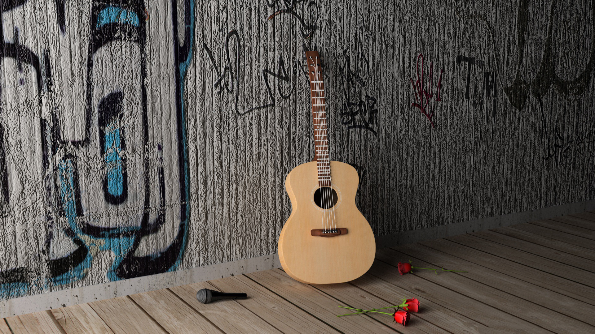 Download 80 Koleksi Gambar Gitar 3D Wallpaper Keren 