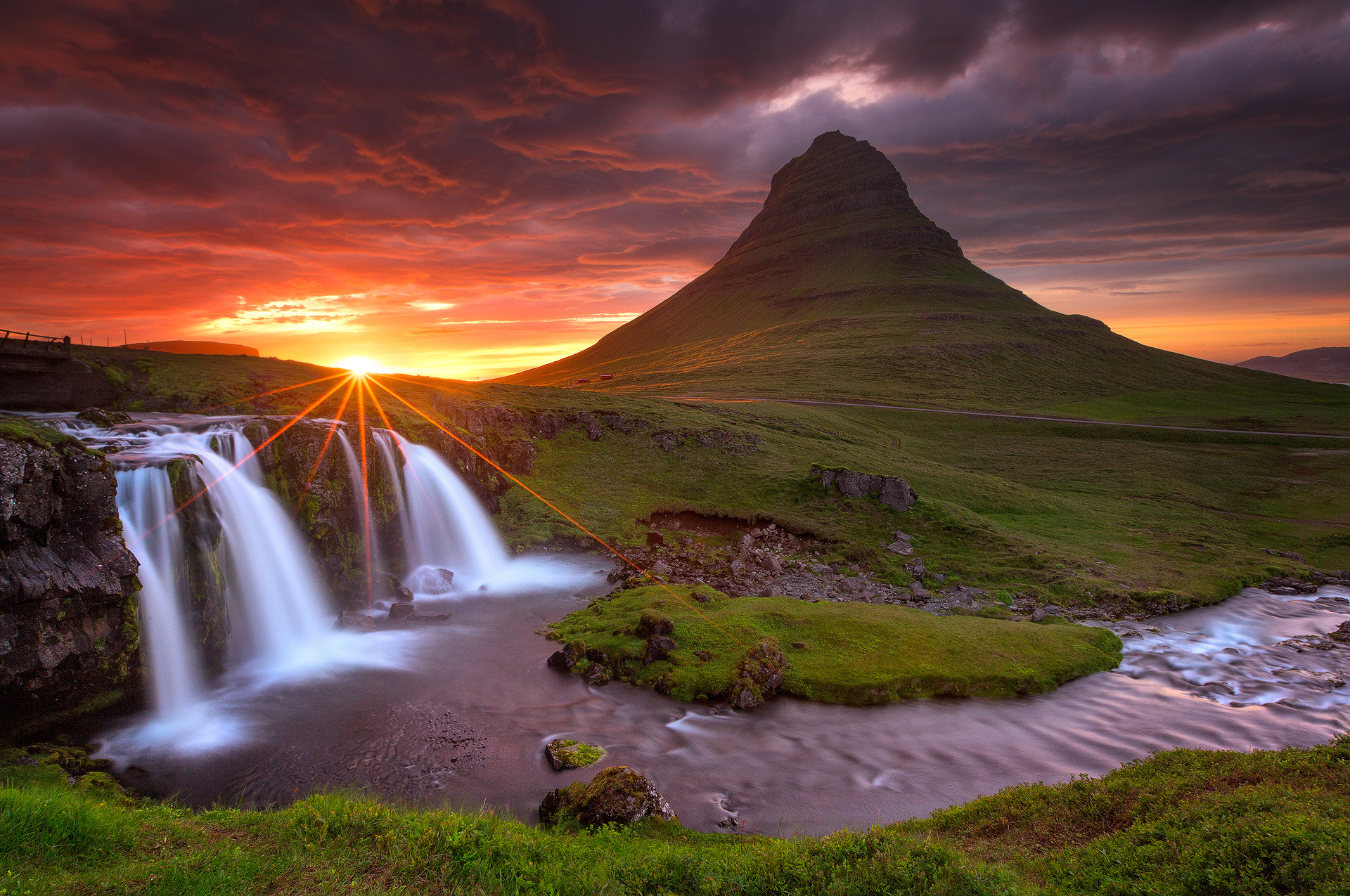Fonds d  ecran Islande  Chute  d eau  Photographie de paysage 