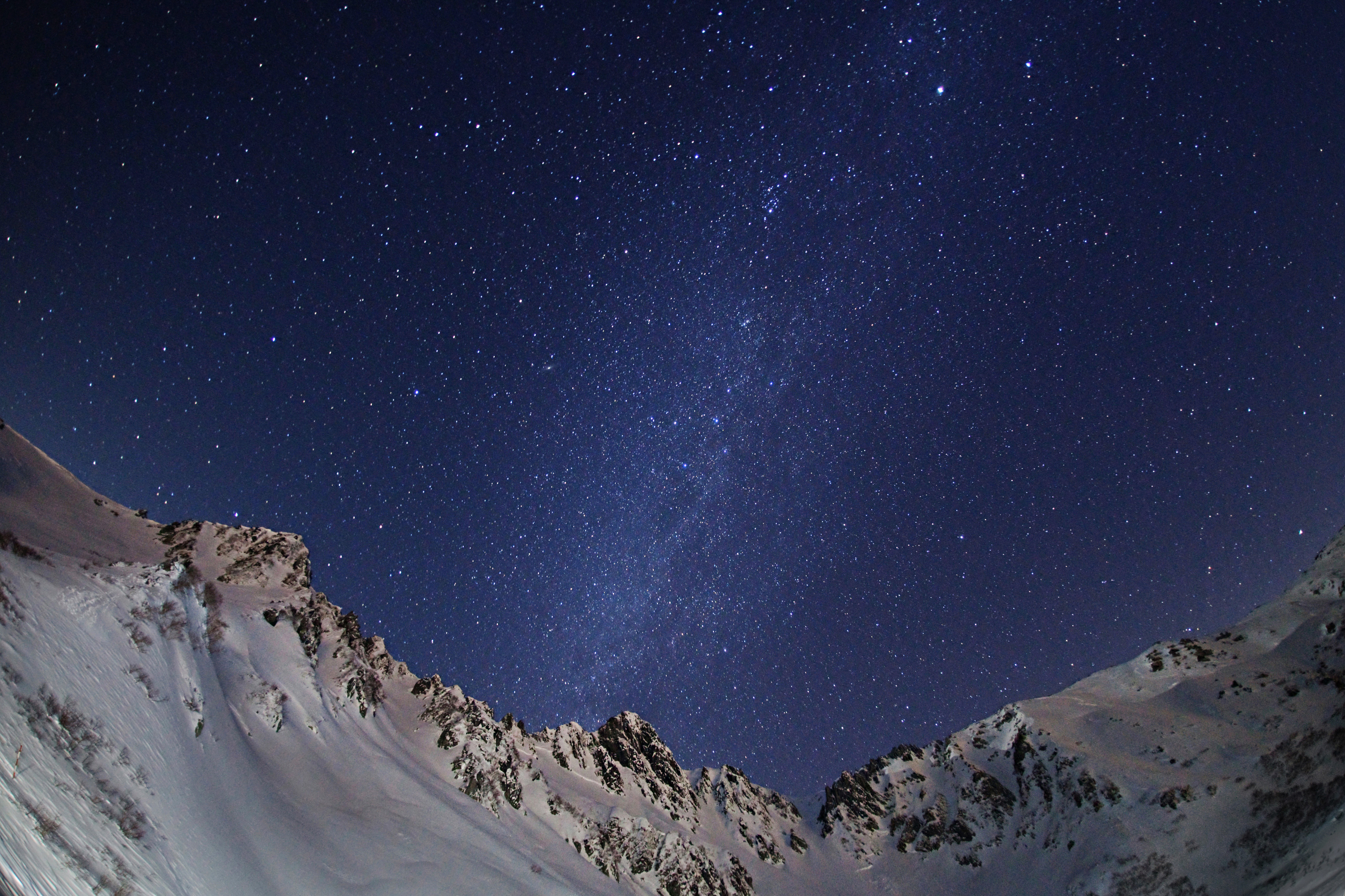 壁紙 4000x2667 山 恒星 空 雪 夜 宇宙空間 ダウンロード 写真