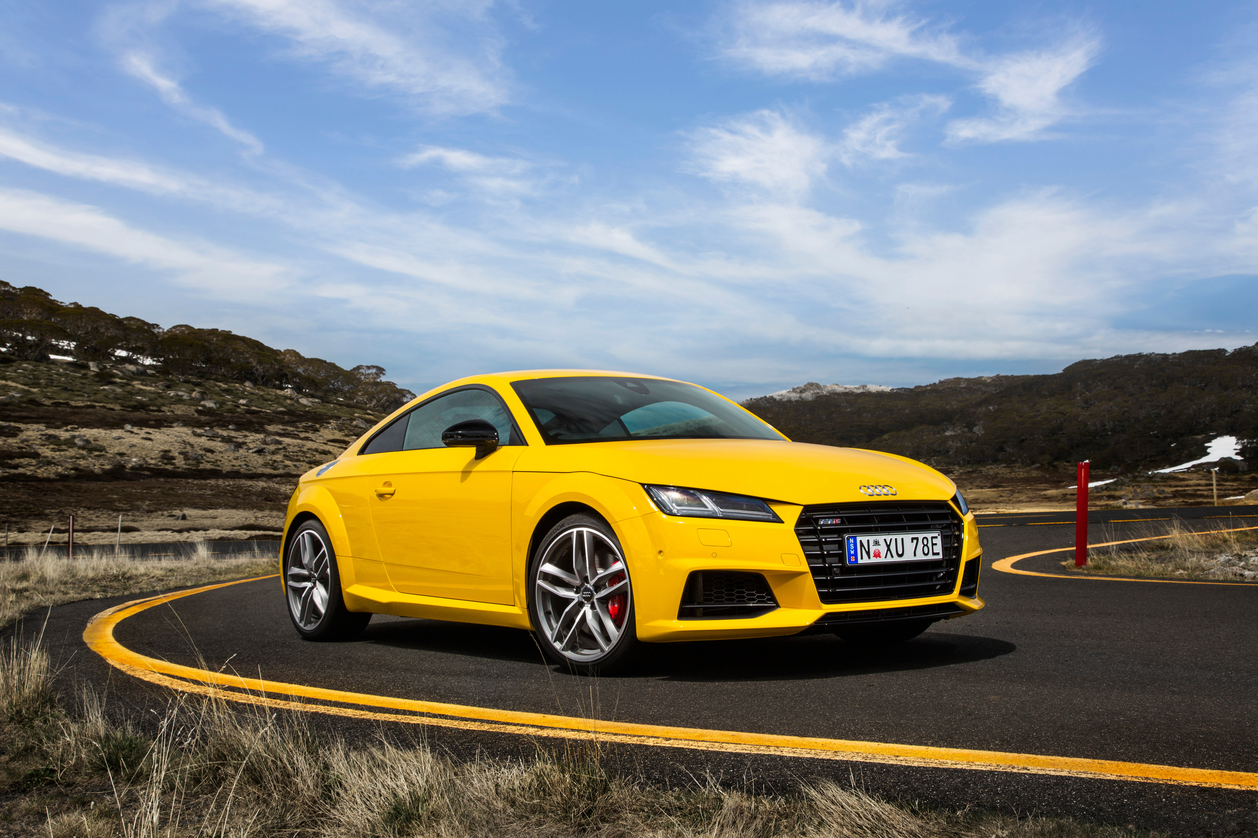 Audi TTS Amarelo carro, automóvel, automóveis Carros