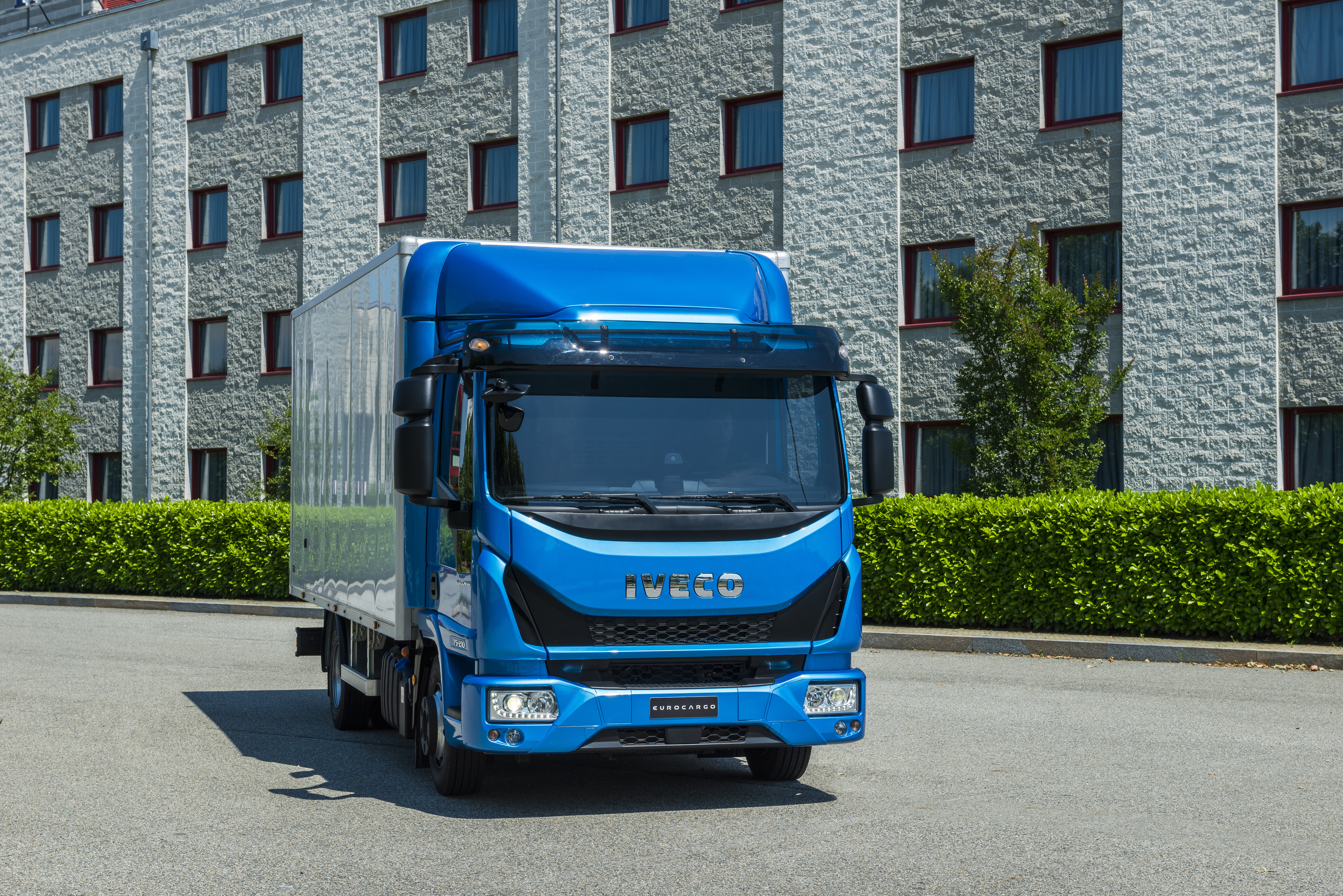 4096x2734，依维柯，载货汽车，EuroCargo 75-210, 2015，蓝色，汽车，