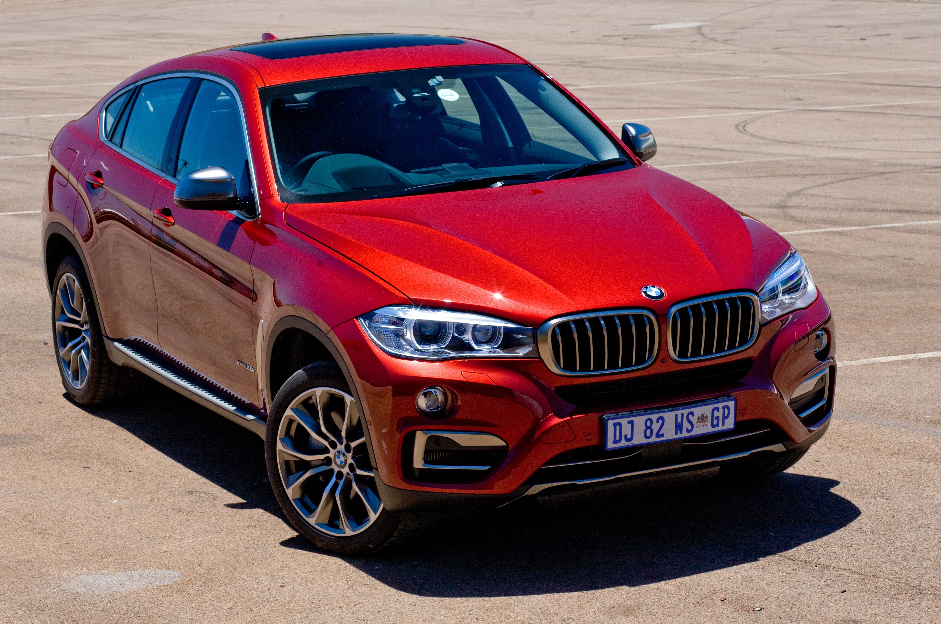 Картинки БМВ 2015 X6 xDrive M, Sport ZA-spec F16 Красный 3936x2609