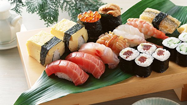 Sfondi Sushi Pesce - Cibo alimento Da vicino 600x337 pesci Cibo