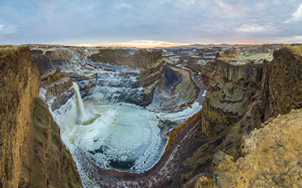 Bilder Vereinigte Staaten Wasserfall Canyons Washington palouse falls Natur