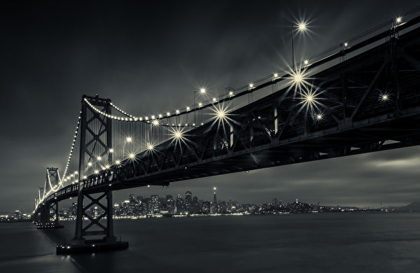 Hintergrundbilder Vereinigte Staaten Brücken Kalifornien San Francisco Städte
