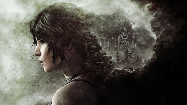 600x337，Rise of the Tomb Raider，蘿拉·卡芙特，頭髮，年輕女性，电子游戏，游戏，女孩，