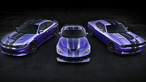 Hintergrundbilder Dodge Violett Drei 3 automobil
