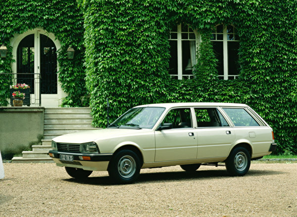 600x438、プジョー、レトロ、1986-92 505 Break Worldwide、白、自動車、