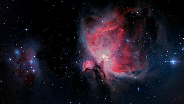 600x339、空間内の星雲、Orion Nebula、、宇宙空間、