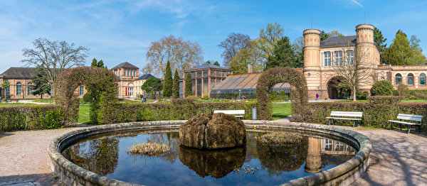 Desktop Wallpapers Palace Germany Fountains Botanischer 600x262