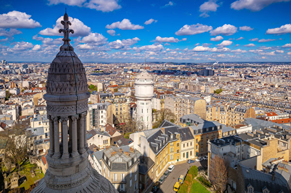 Desktop Wallpapers Paris France Tower Street From above 600x399
