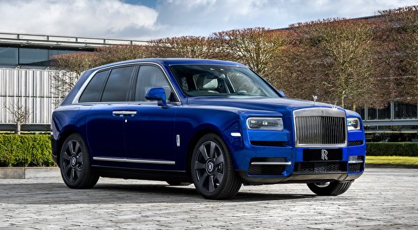 Fondos de escritorio Rolls-Royce Crossover Azul Caros Metálico Cullinan, ultra-Lux