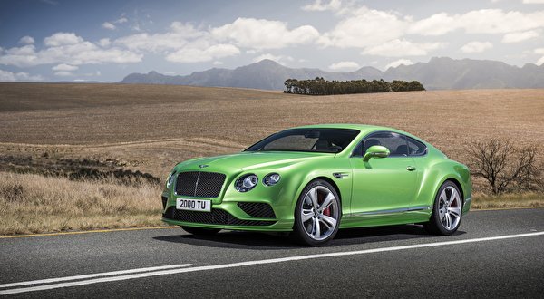 Fondos de escritorio Bentley Coupe Caro Verde Continental GT Speed, 2015