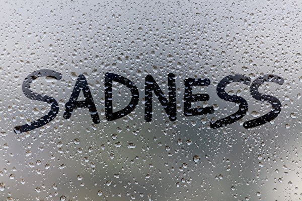 Image English SADNESS Drops Word - Lettering Glass 600x400 text lettering